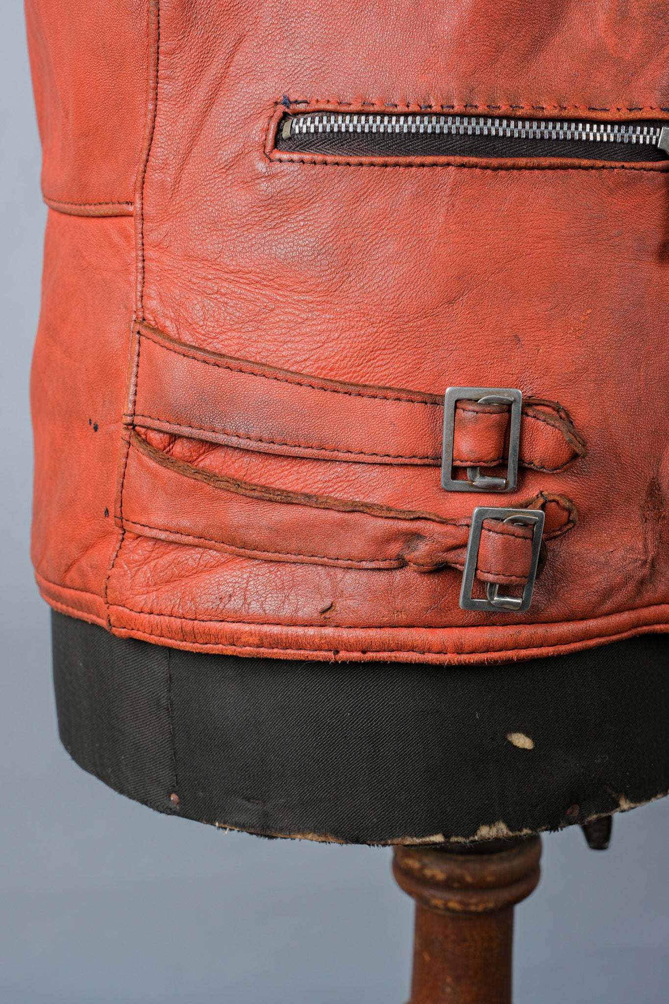 ［~60's］French Vintage Leather Riders Jacket "Jacques Icek"