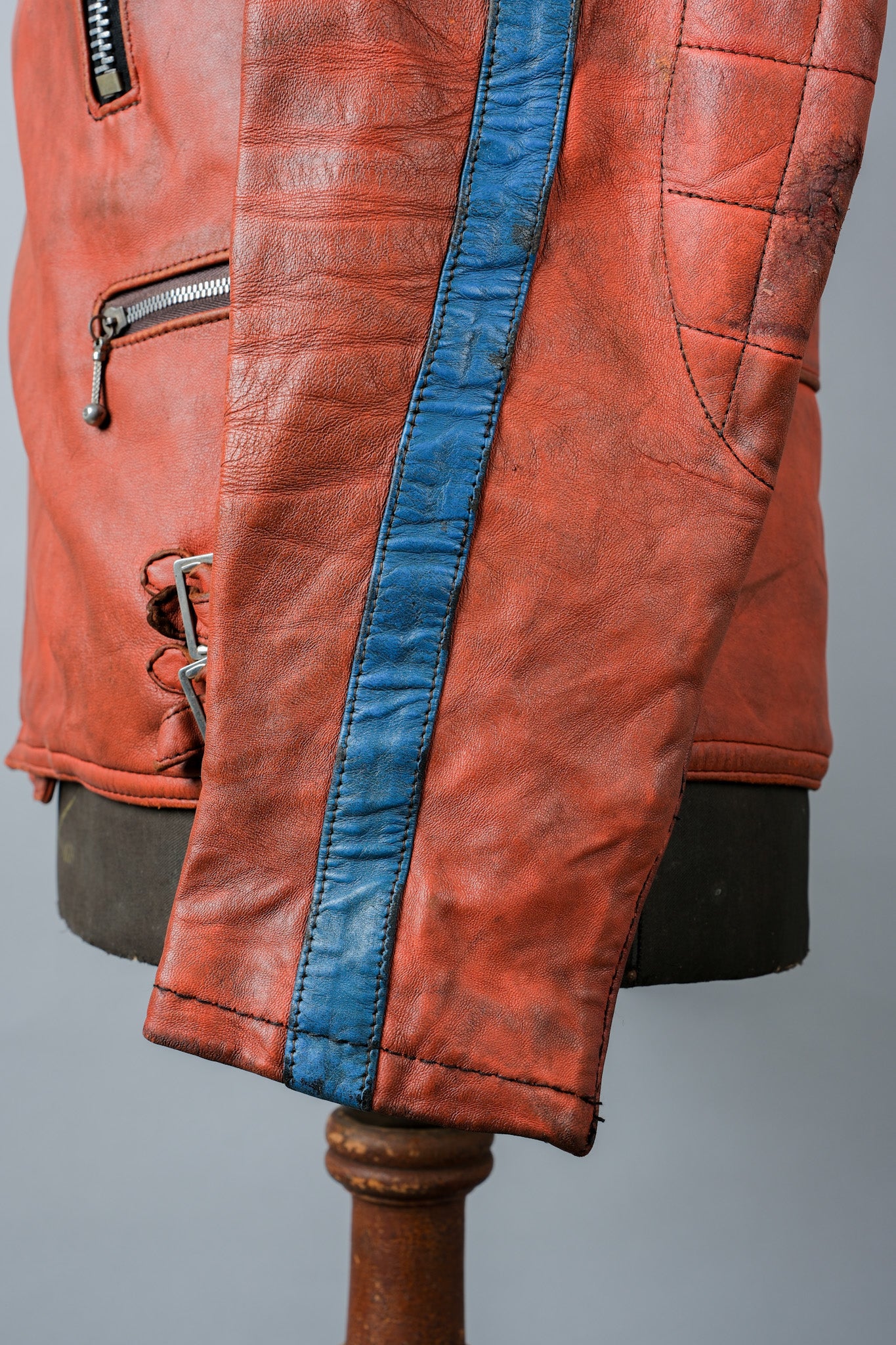 ［~60's］French Vintage Leather Riders Jacket "Jacques Icek"