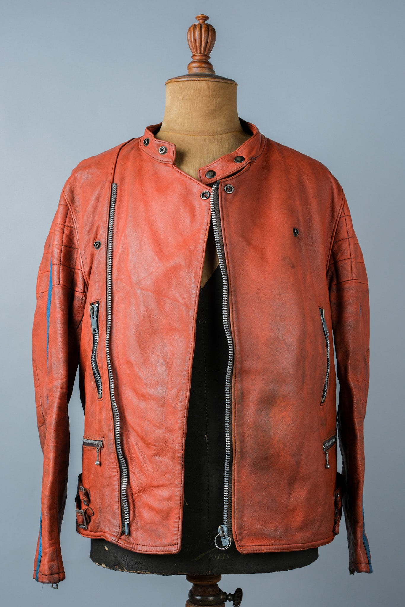 ［~60's］French Vintage Leather Riders Jacket "Jacques Icek"