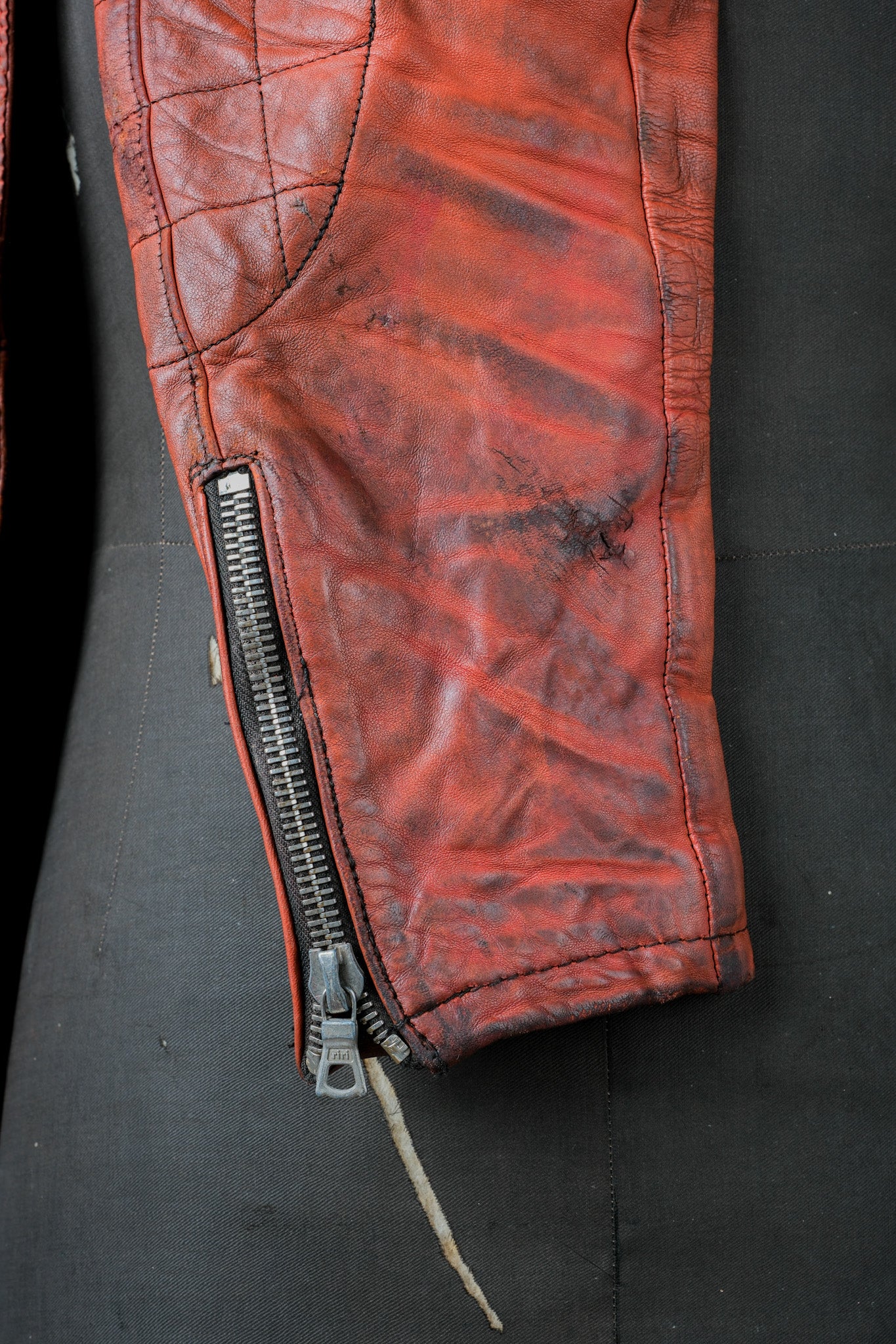 ［~60's］French Vintage Leather Riders Jacket "Jacques Icek"