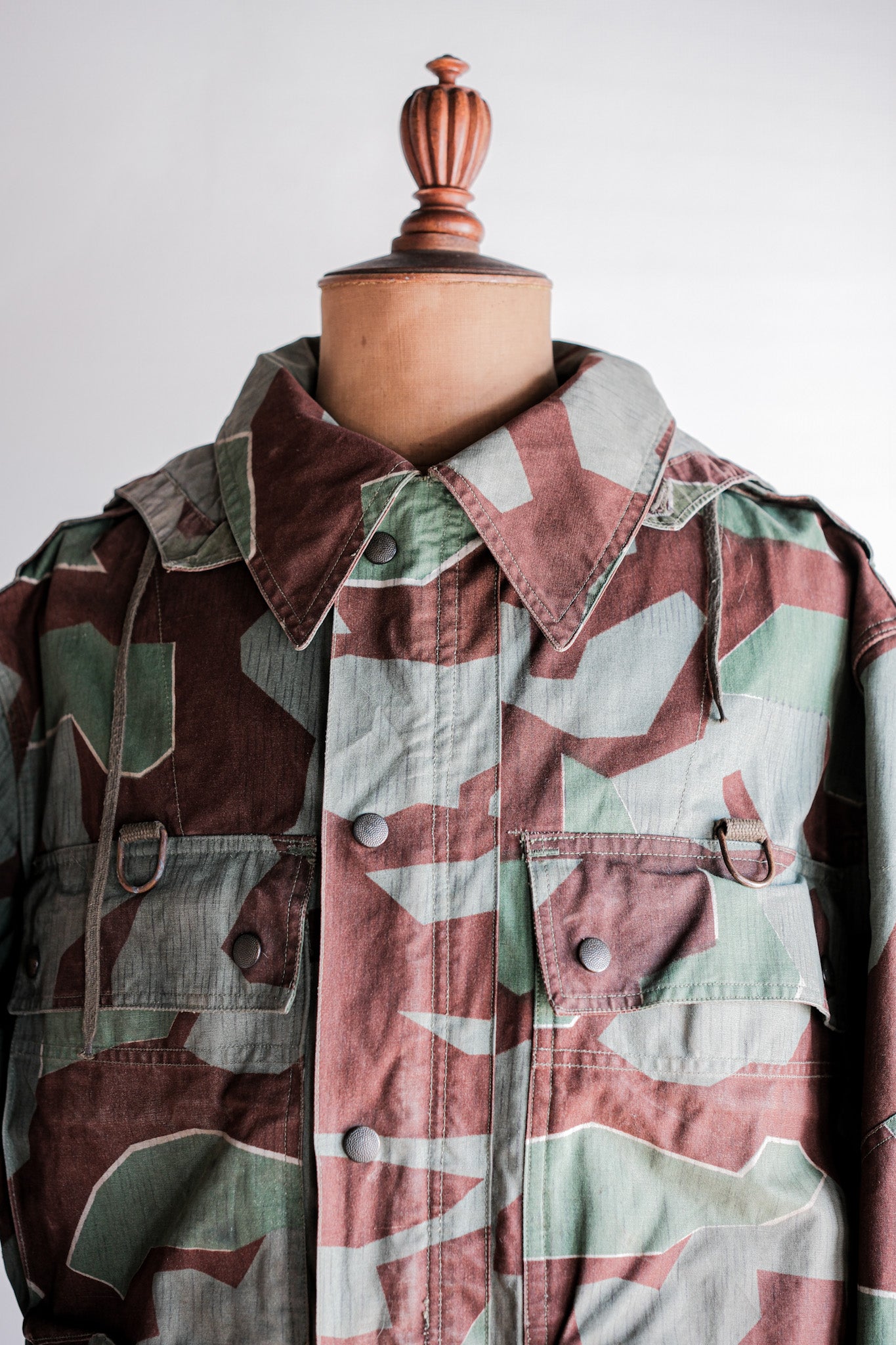 ［~50's］German Army Splinter Camouflage Paratrooper Jacket With Hood Size.174-88