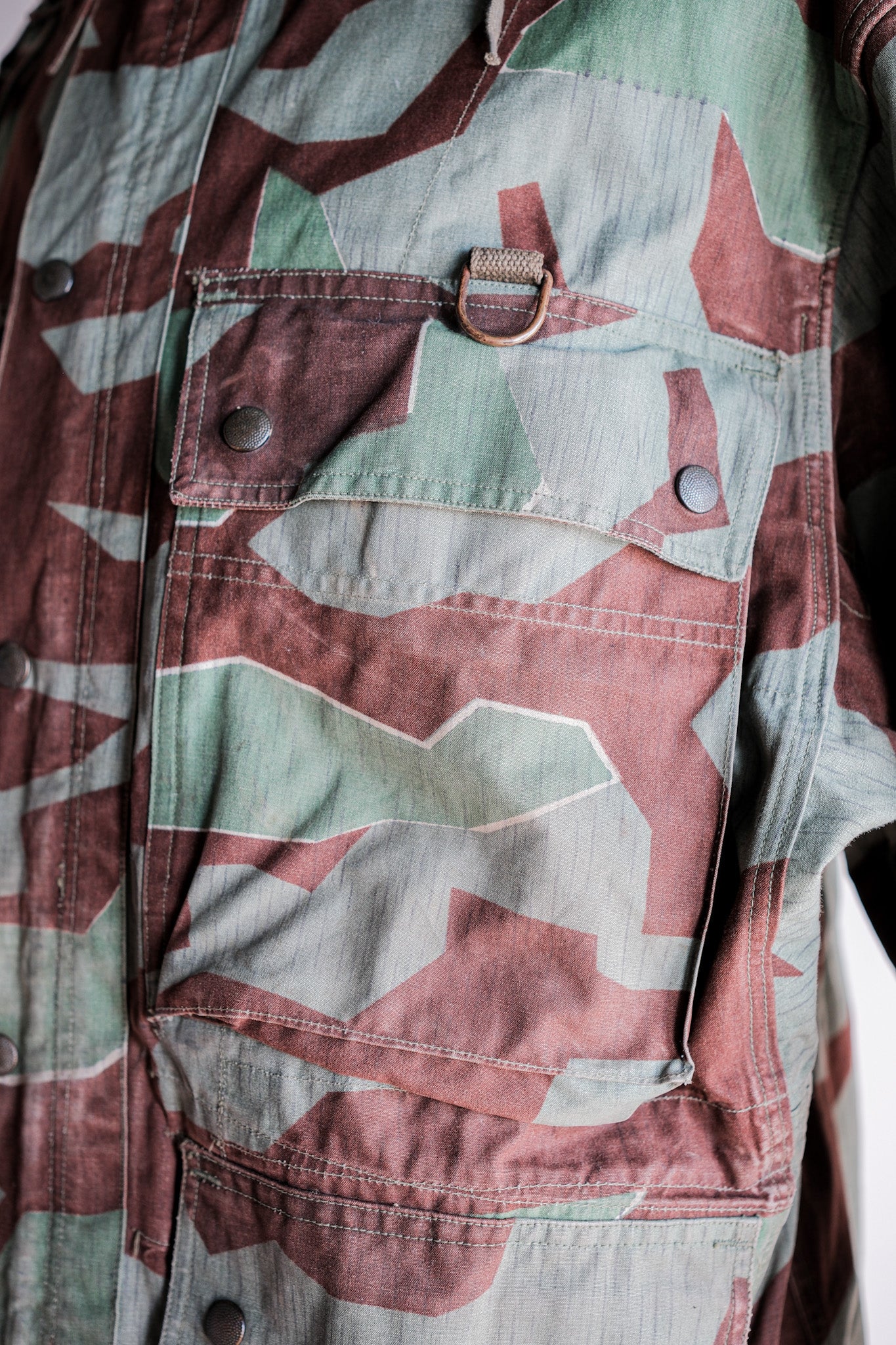 ［~50's］German Army Splinter Camouflage Paratrooper Jacket With Hood Size.174-88