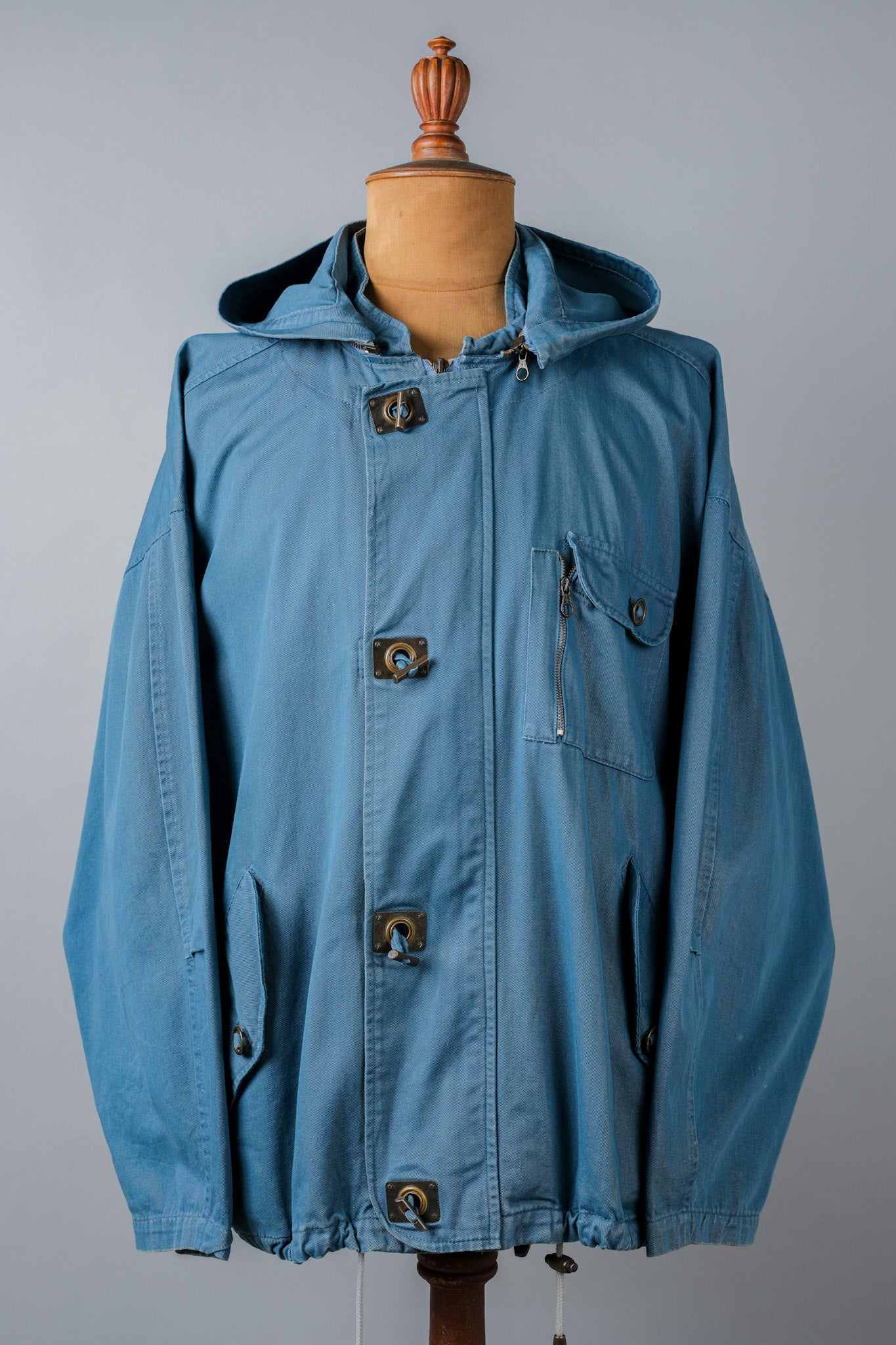 [~ 80's] Italian Vintage Detachable Hood Cotton Jacket Size.l