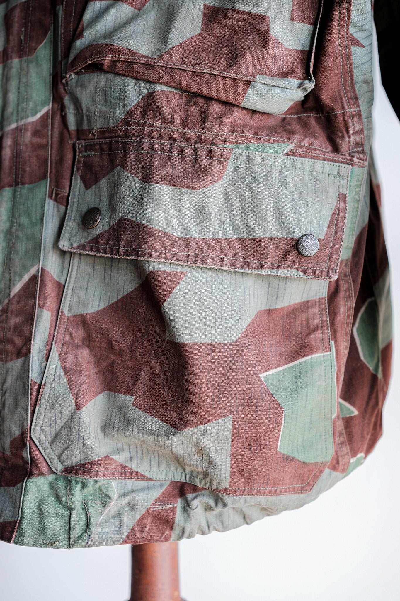 ［~50's］German Army Splinter Camouflage Paratrooper Jacket With Hood Size.174-88