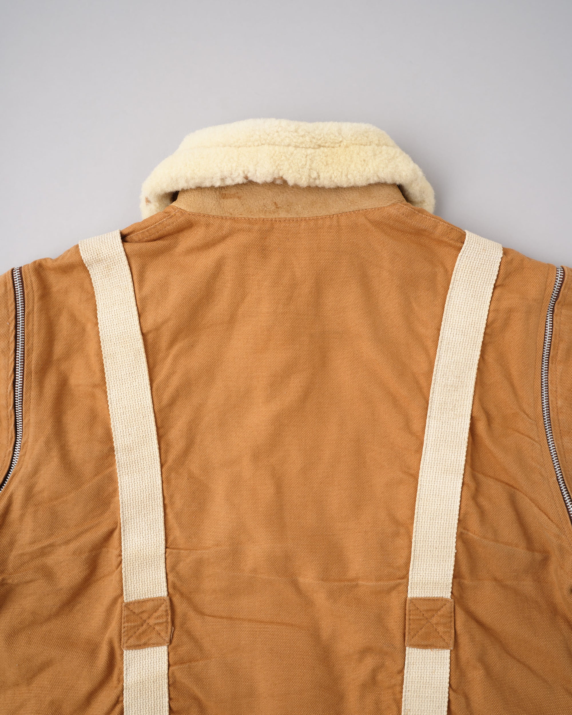 ［~80’s］French Vintage Deformed Design Detachable Sleeve Blouson