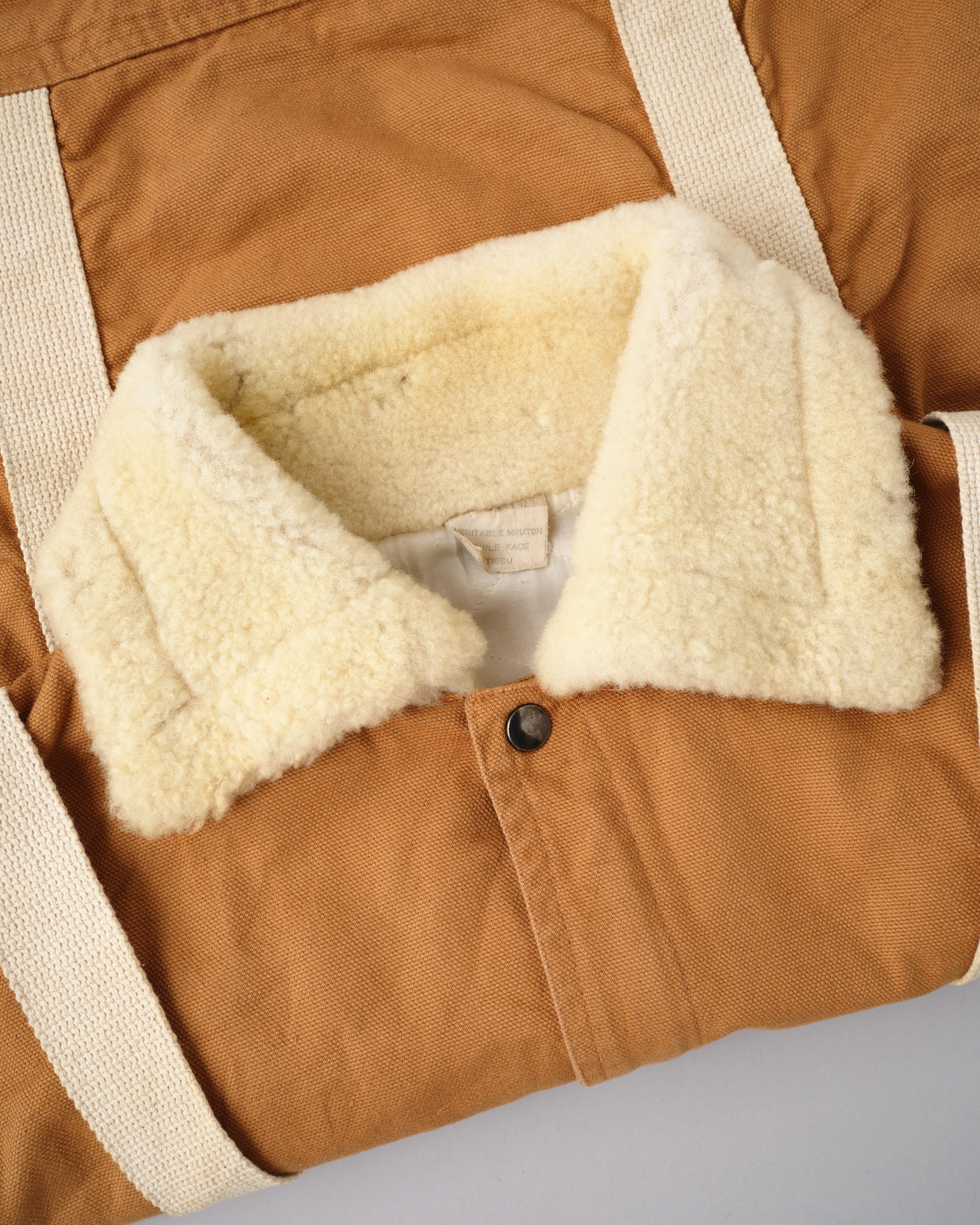 80's］French Vintage Deformed Design Detachable Sleeve Blouson