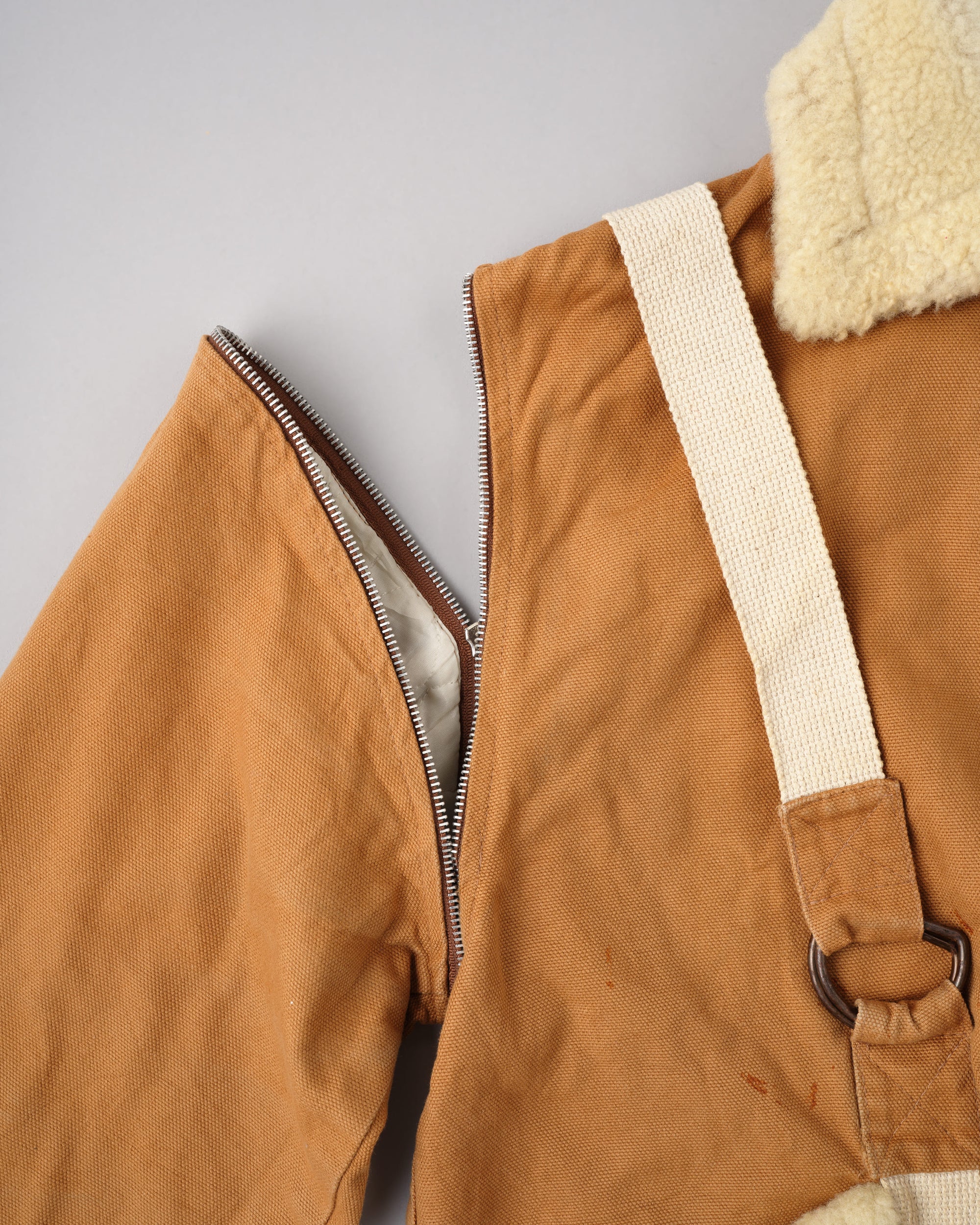 ［~80’s］French Vintage Deformed Design Detachable Sleeve Blouson