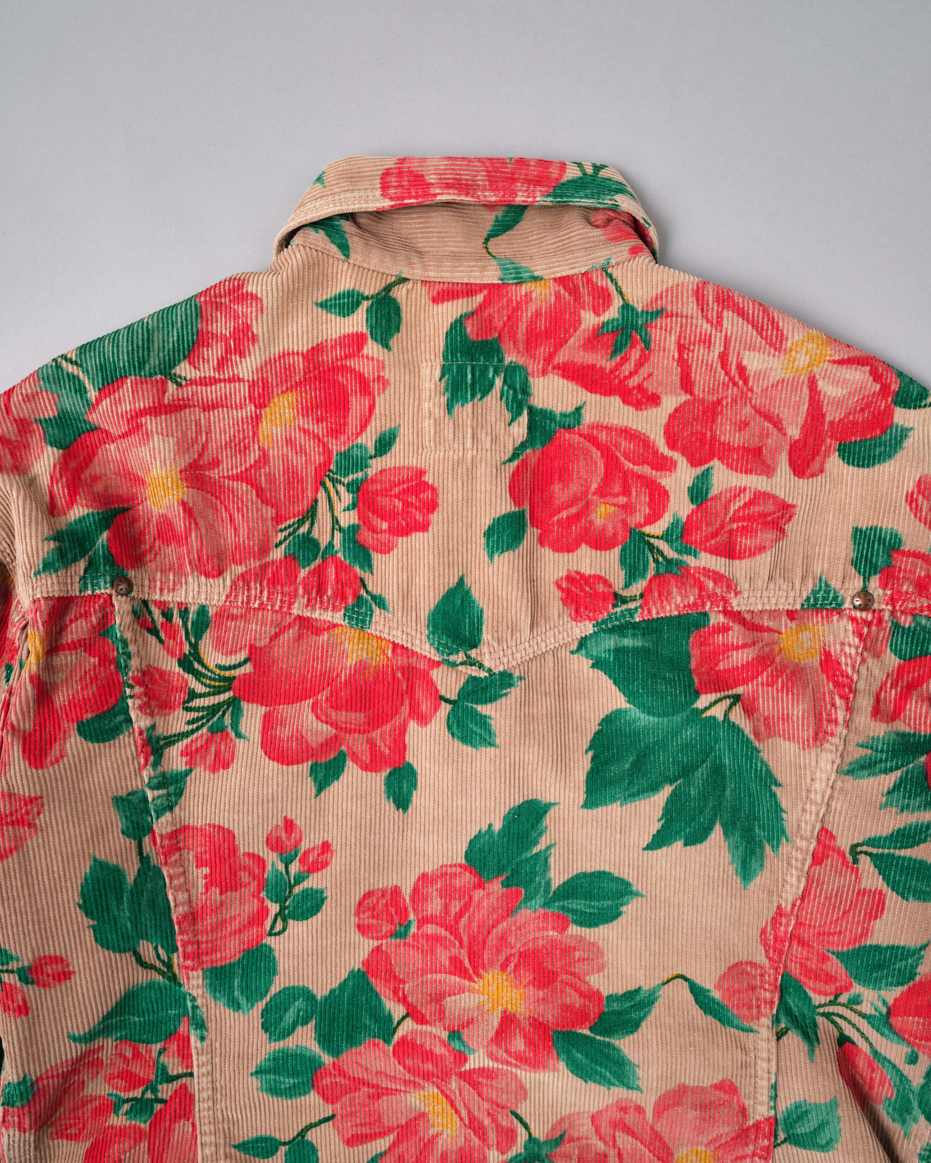 ジャケット・アウター 80s 90s floral design corduroy coverall 80s 90s floral design corduroy coverall