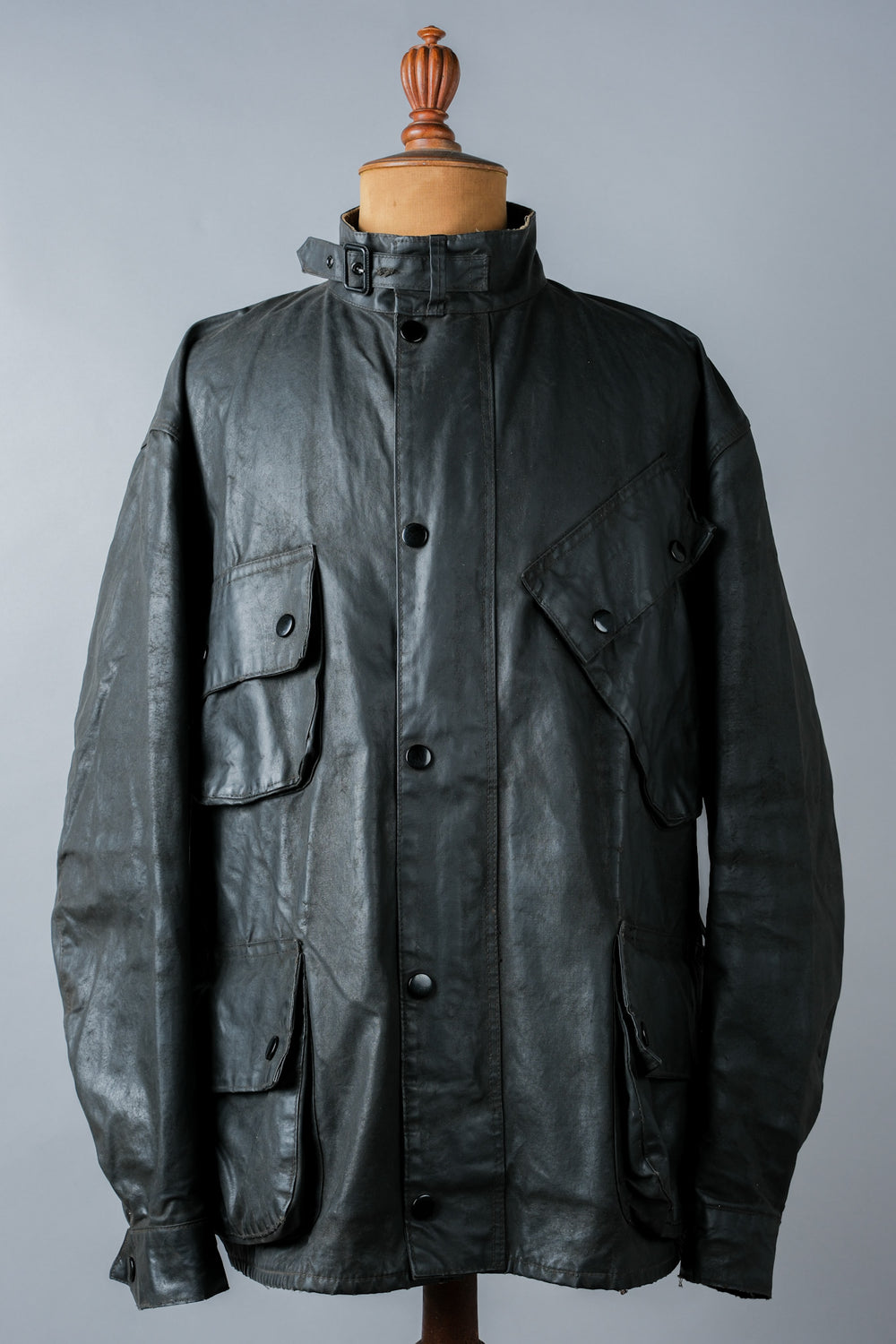 ［~70's］Vintage Barbour Waxed Cotton Jacket 1 Crest "International Suit" "Gold Label" "Unusual Lining"