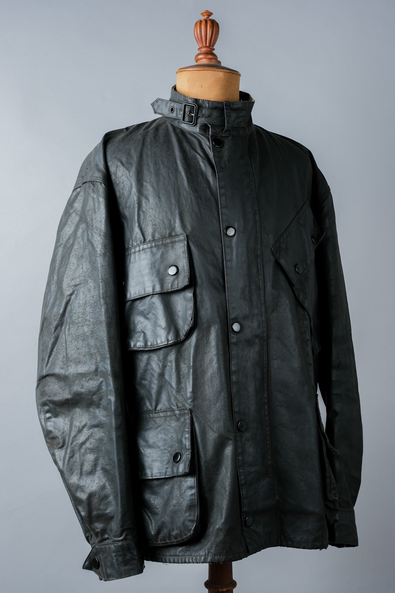 ［~70's］Vintage Barbour Waxed Cotton Jacket 1 Crest "International Suit" "Gold Label" "Unusual Lining"
