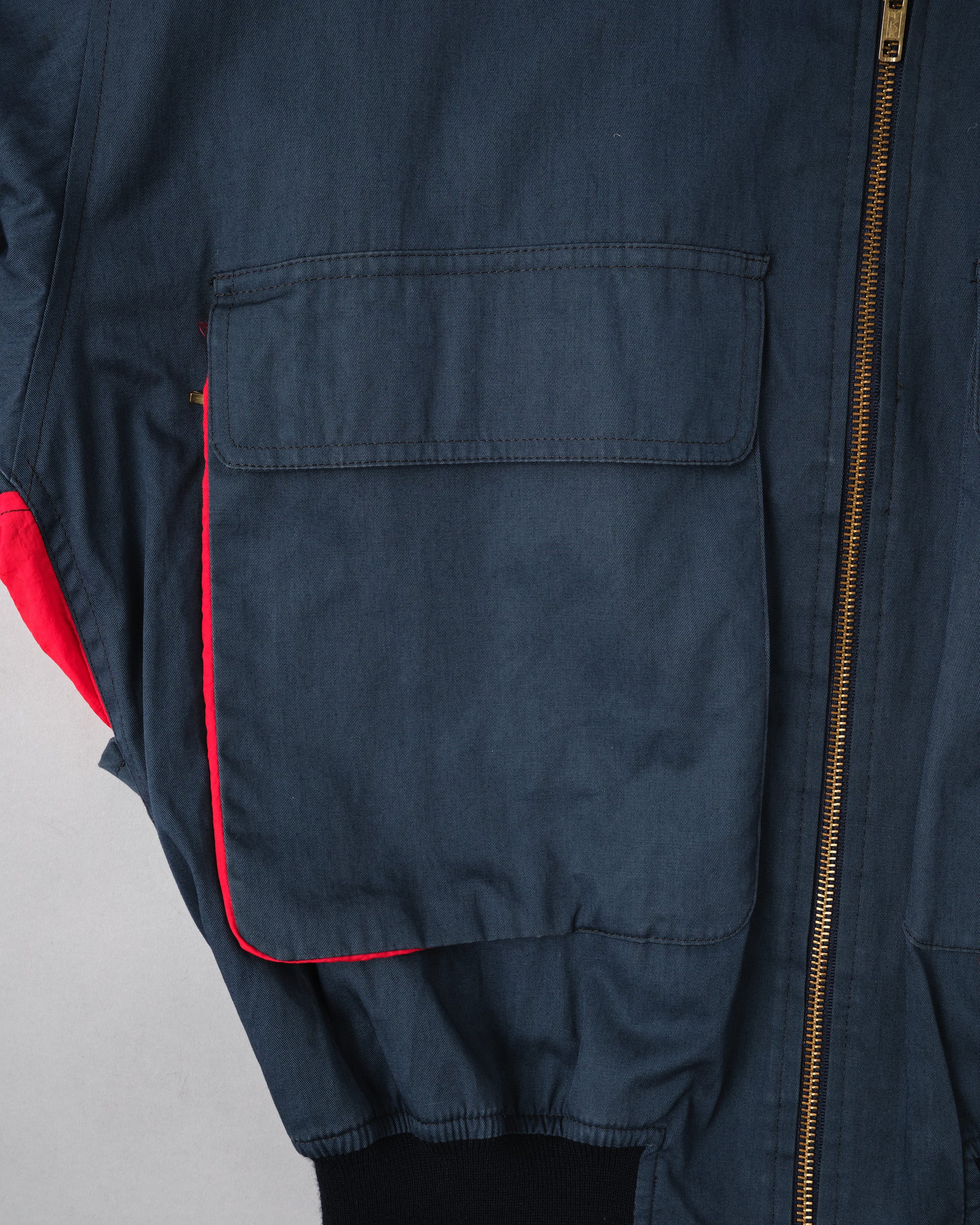 【~80's】Vintage Façonnable Cotton Nylon Crazy Pattern Blouson Size.5