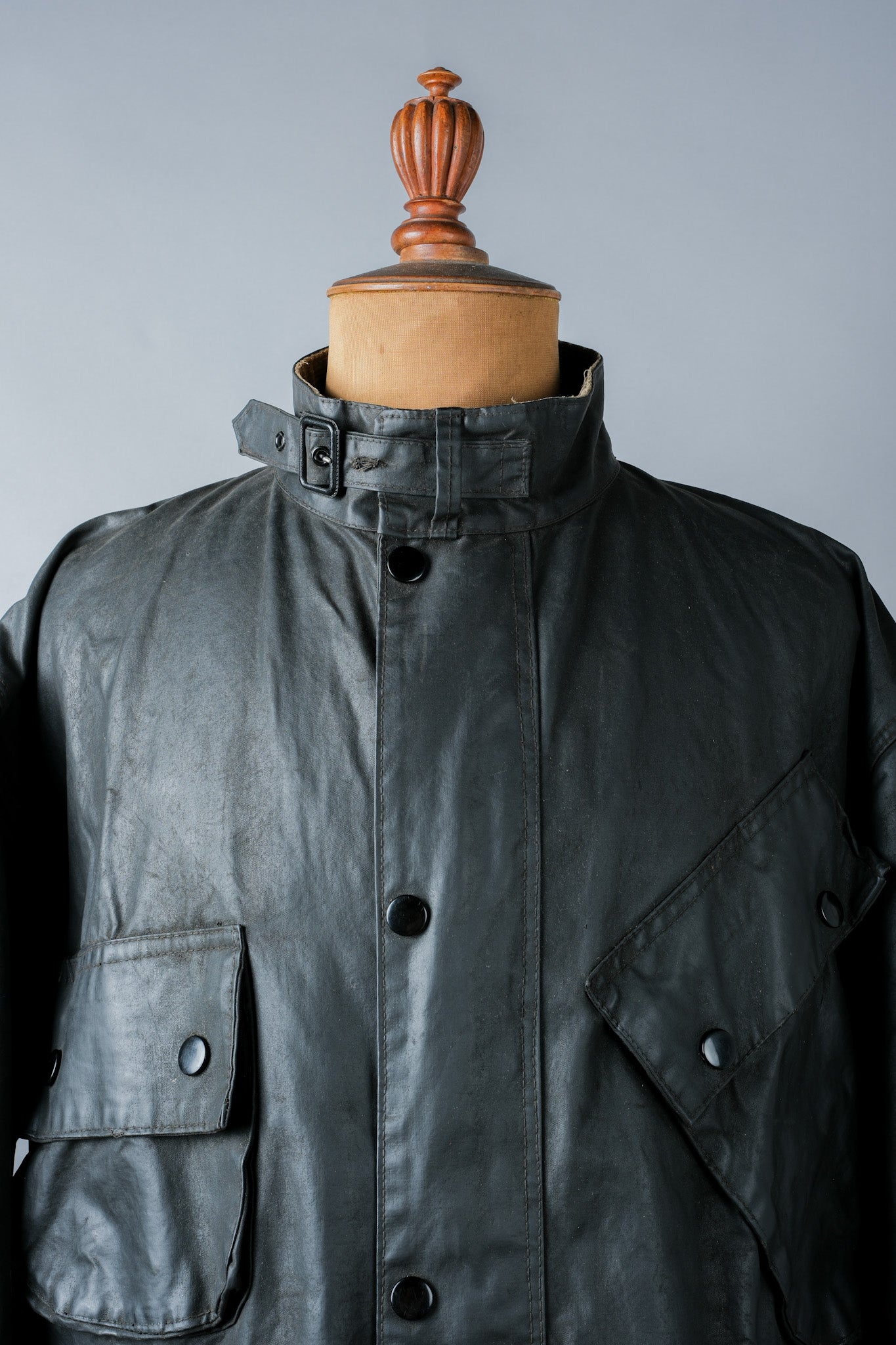 ［~70's］Vintage Barbour Waxed Cotton Jacket 1 Crest "International Suit" "Gold Label" "Unusual Lining"