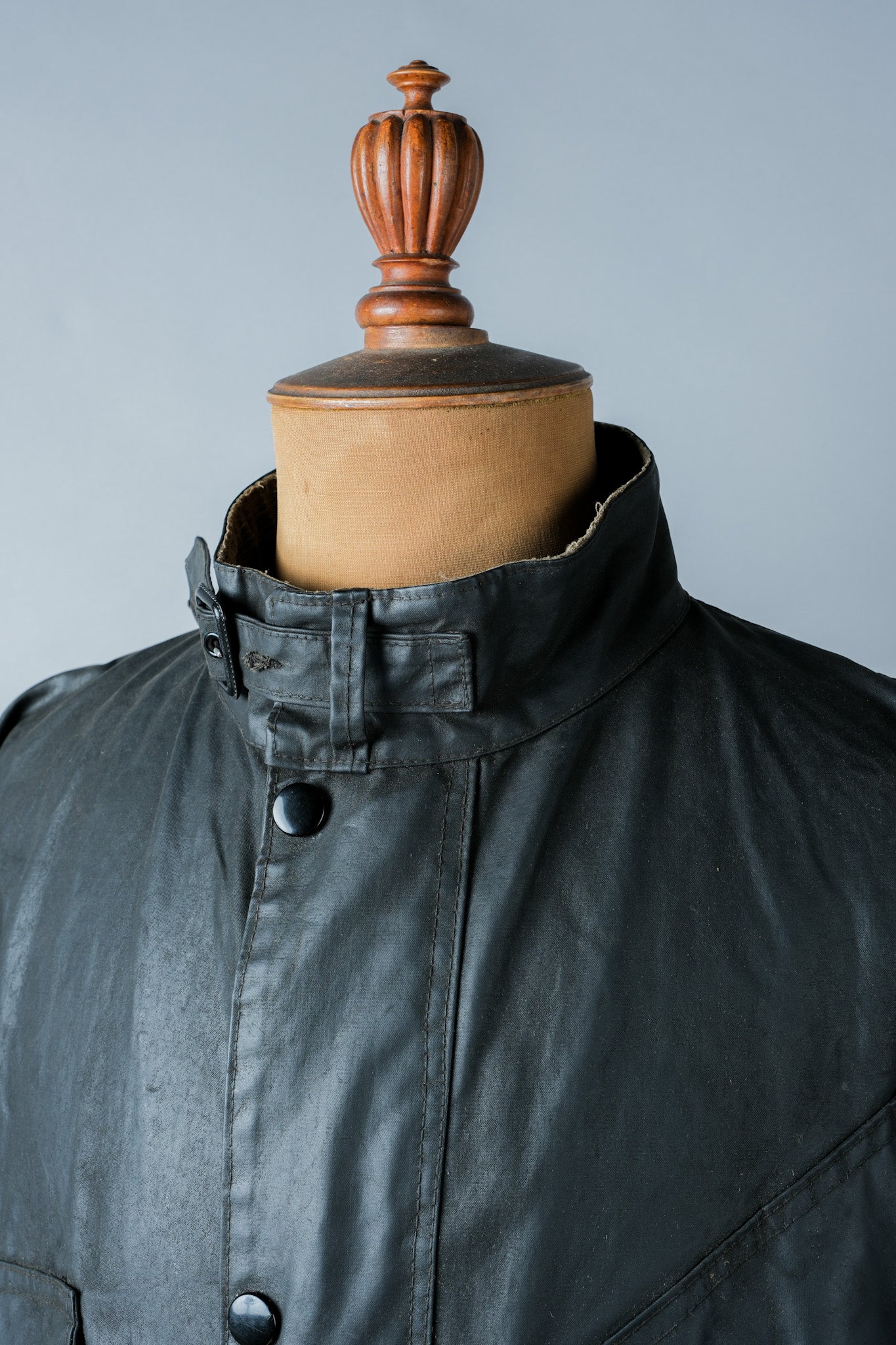 ［~70's］Vintage Barbour Waxed Cotton Jacket 1 Crest "International Suit" "Gold Label" "Unusual Lining"