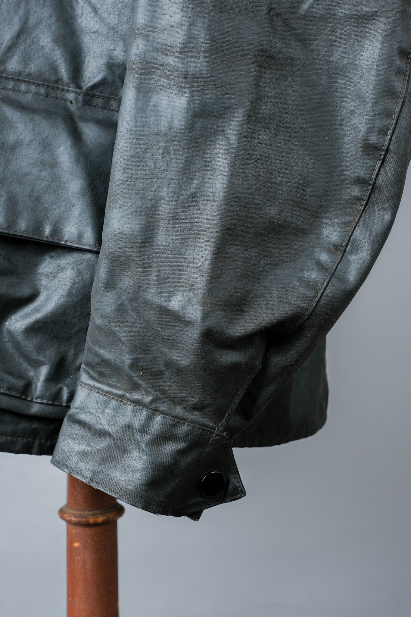 ［~70's］Vintage Barbour Waxed Cotton Jacket 1 Crest "International Suit" "Gold Label" "Unusual Lining"