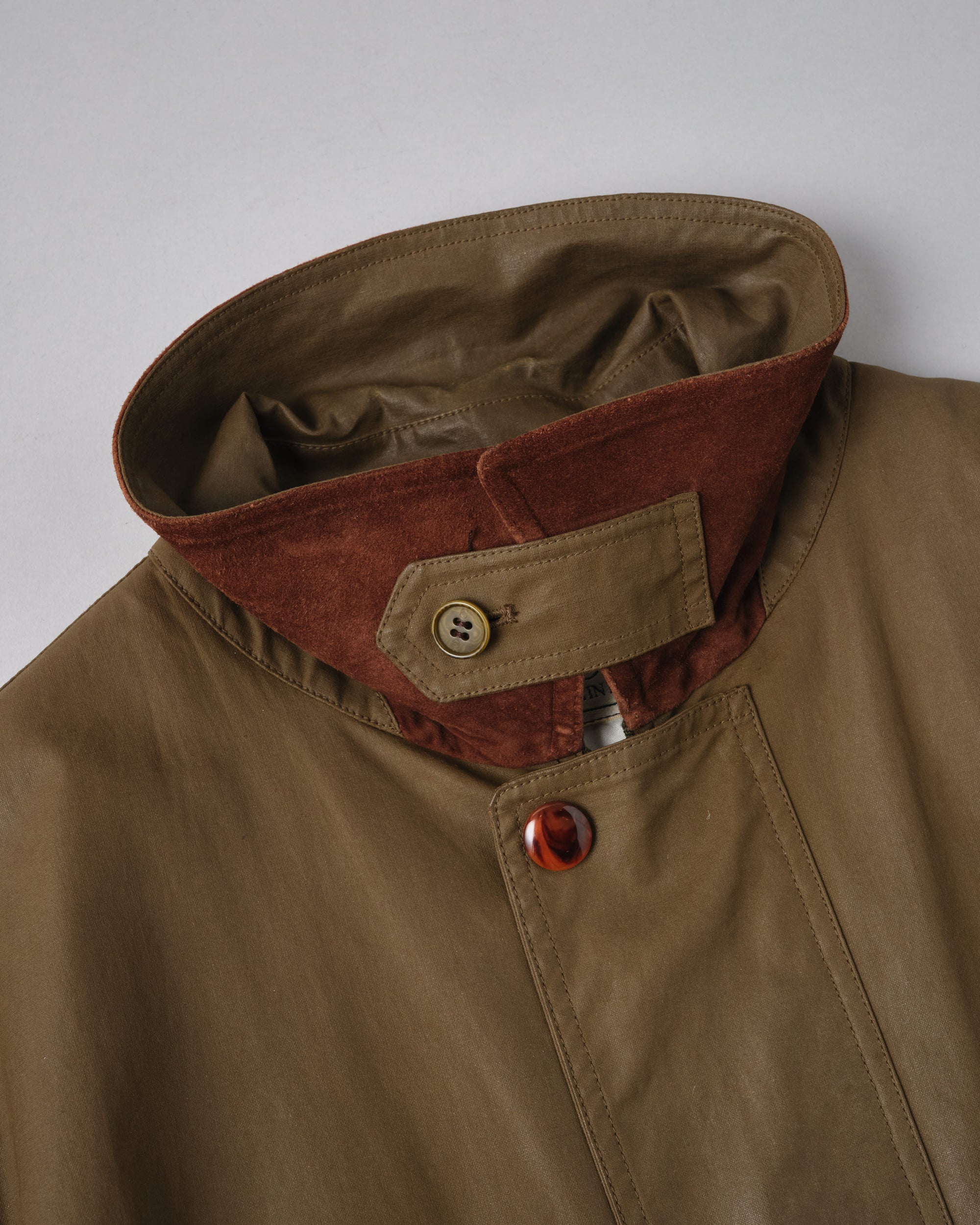 ［~80’s］Old GUCCI Detachable Sleeve Cotton Polyester 4 Pockets Jacket With Chin Strap Size.50