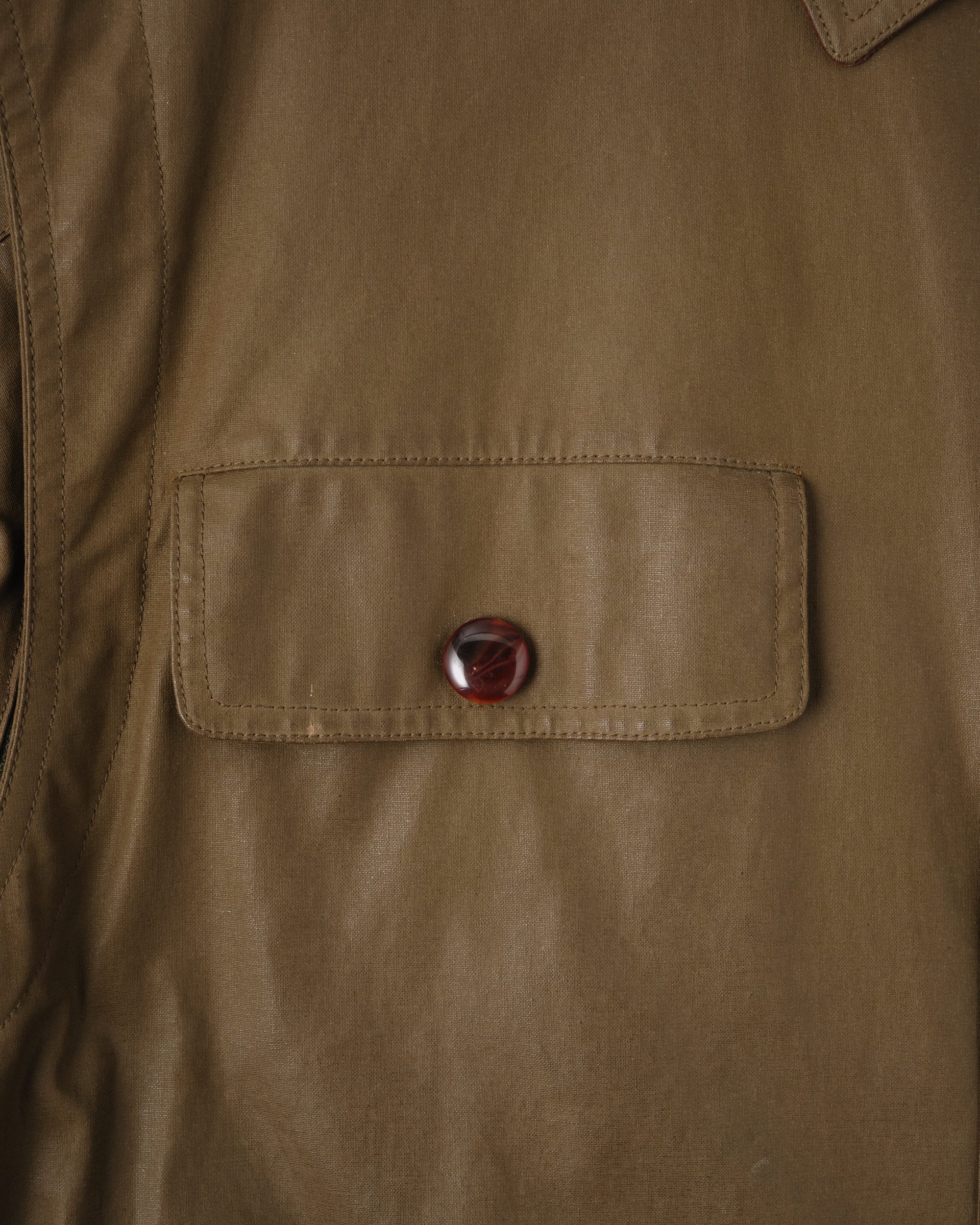 ［~80’s］Old GUCCI Detachable Sleeve Cotton Polyester 4 Pockets Jacket With Chin Strap Size.50