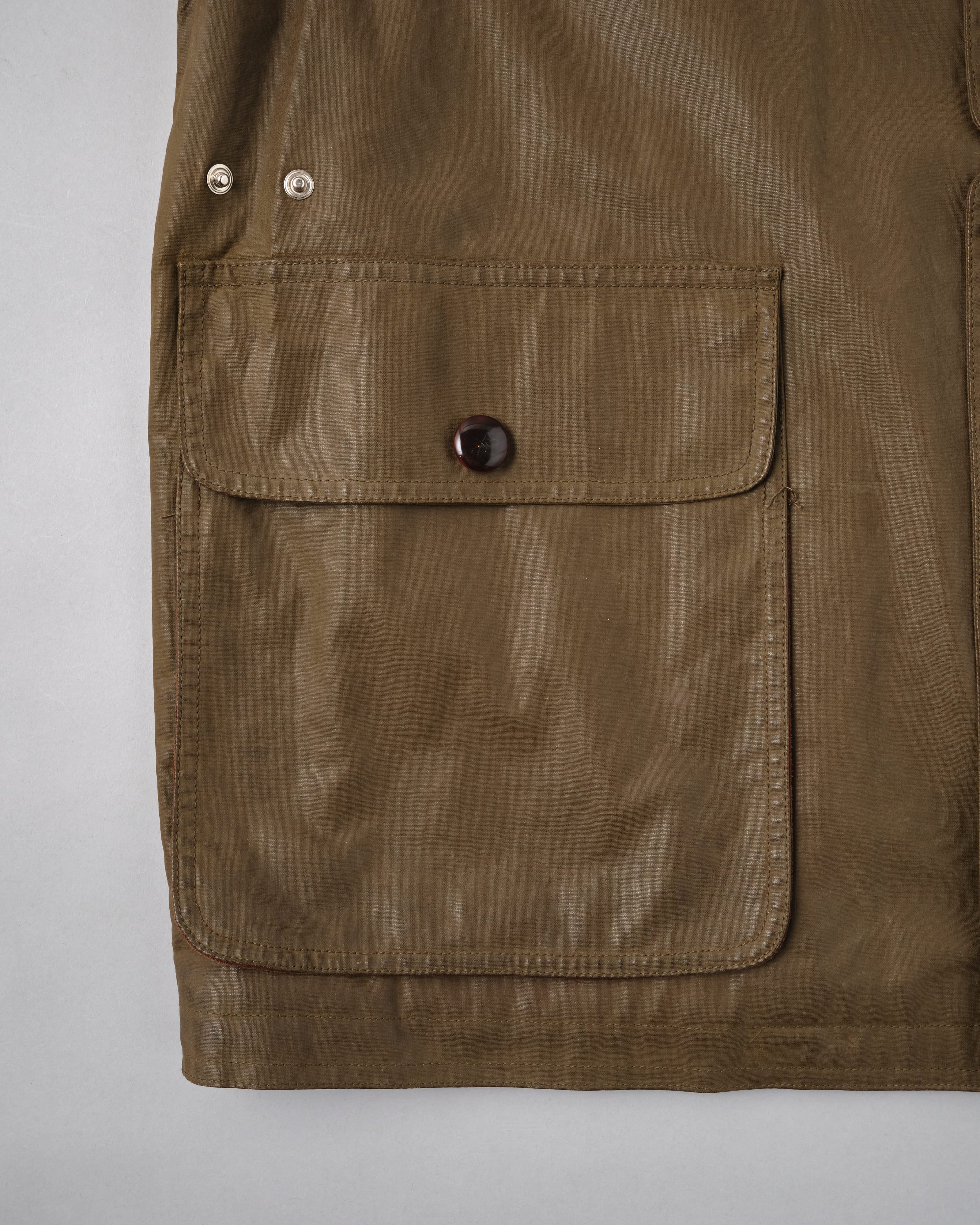 【~80’s】Old GUCCI Detachable Sleeve Cotton Polyester 4 Pockets Jacket With Chin Strap Size.50