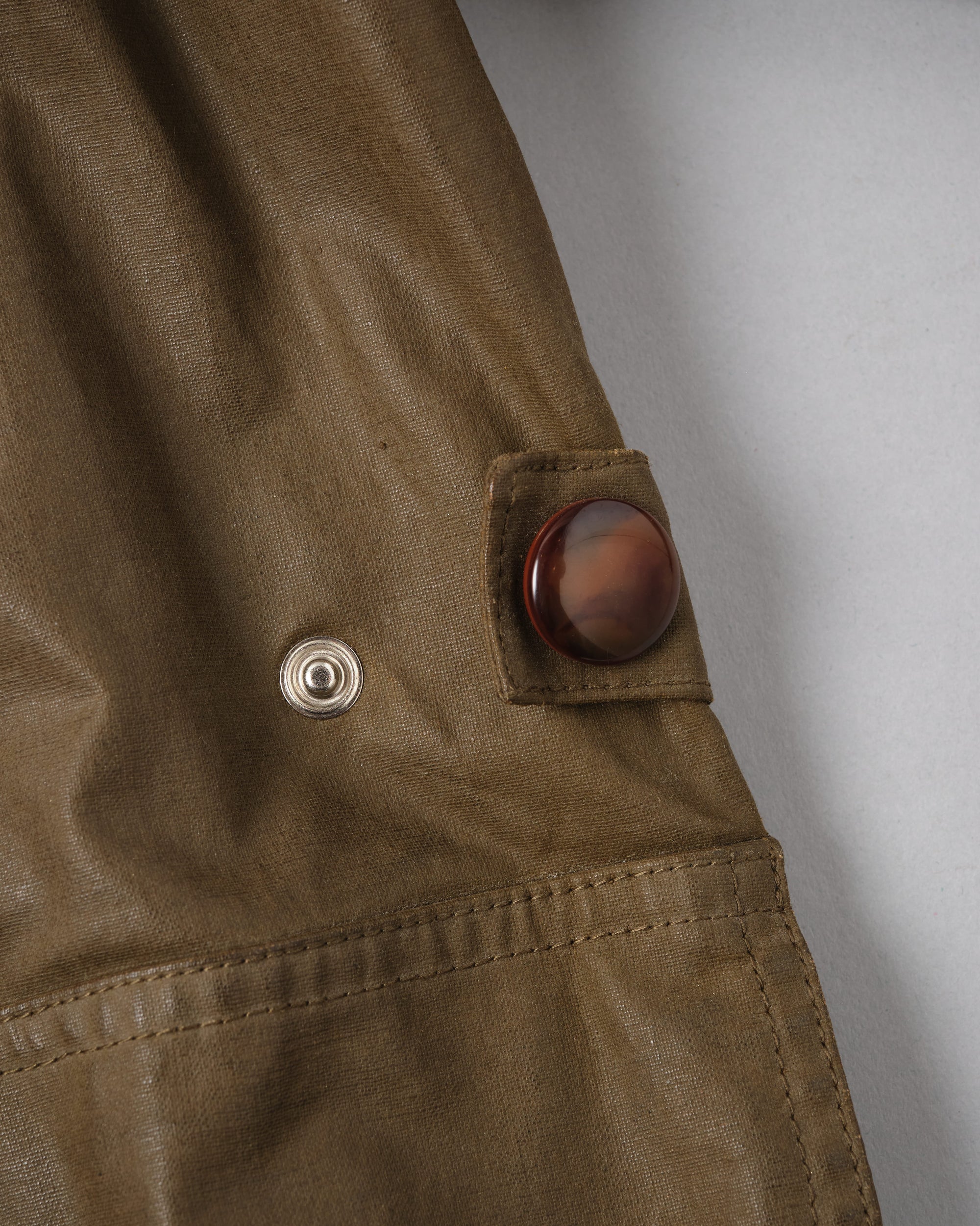 ［~80’s］Old GUCCI Detachable Sleeve Cotton Polyester 4 Pockets Jacket With Chin Strap Size.50