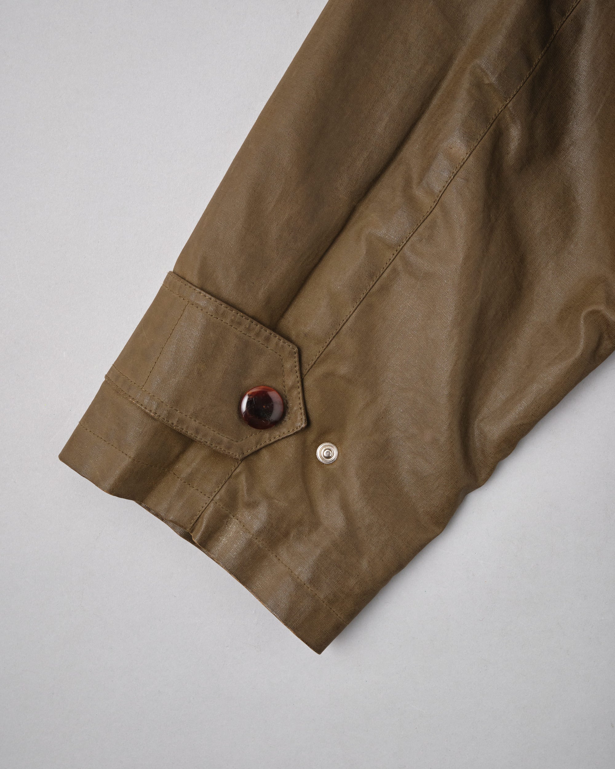 ［~80’s］Old GUCCI Detachable Sleeve Cotton Polyester 4 Pockets Jacket With Chin Strap Size.50