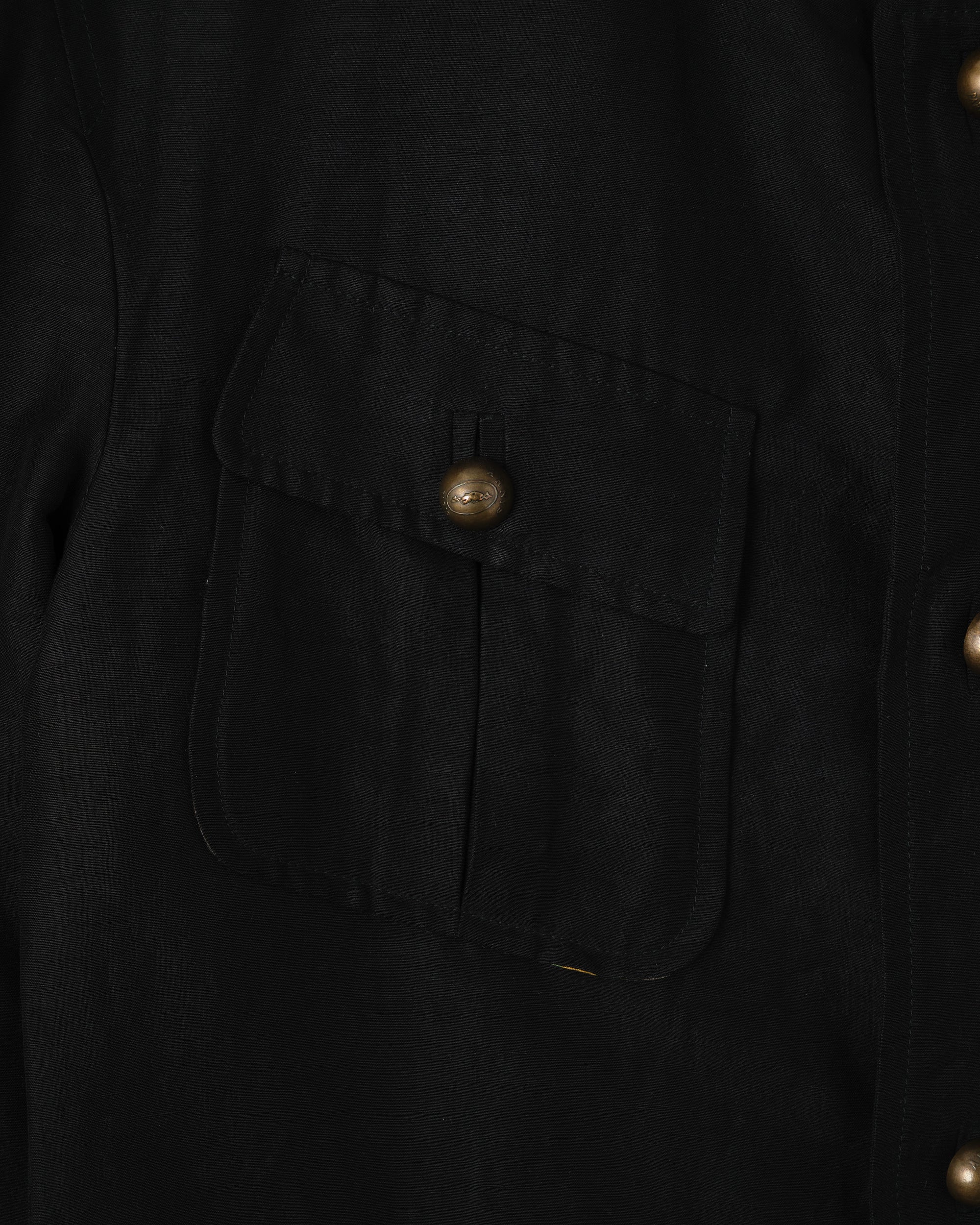 ［~00's］Old ARNYS PARIS Silk Linen Stand Collar Jacket Size.46