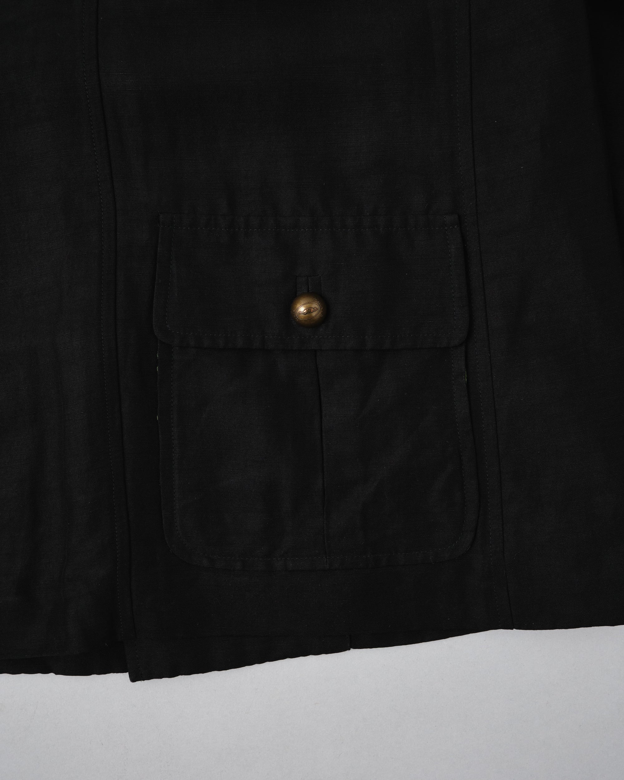 ［~00's］Old ARNYS PARIS Silk Linen Stand Collar Jacket Size.46