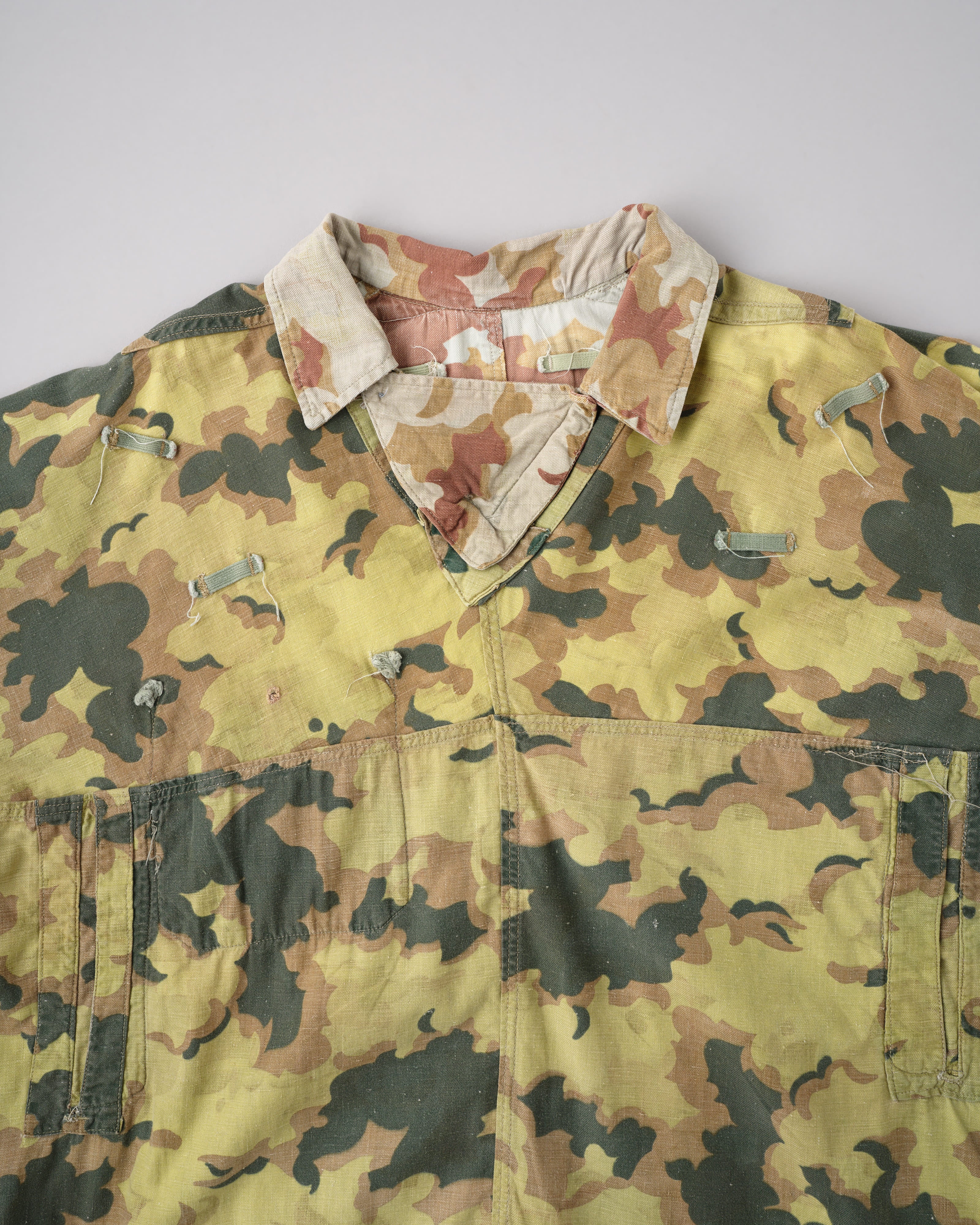 [~ Années 50] Blouse réversible de camouflage des nuages ​​de l'armée tchécoslovaque « Modifiée »