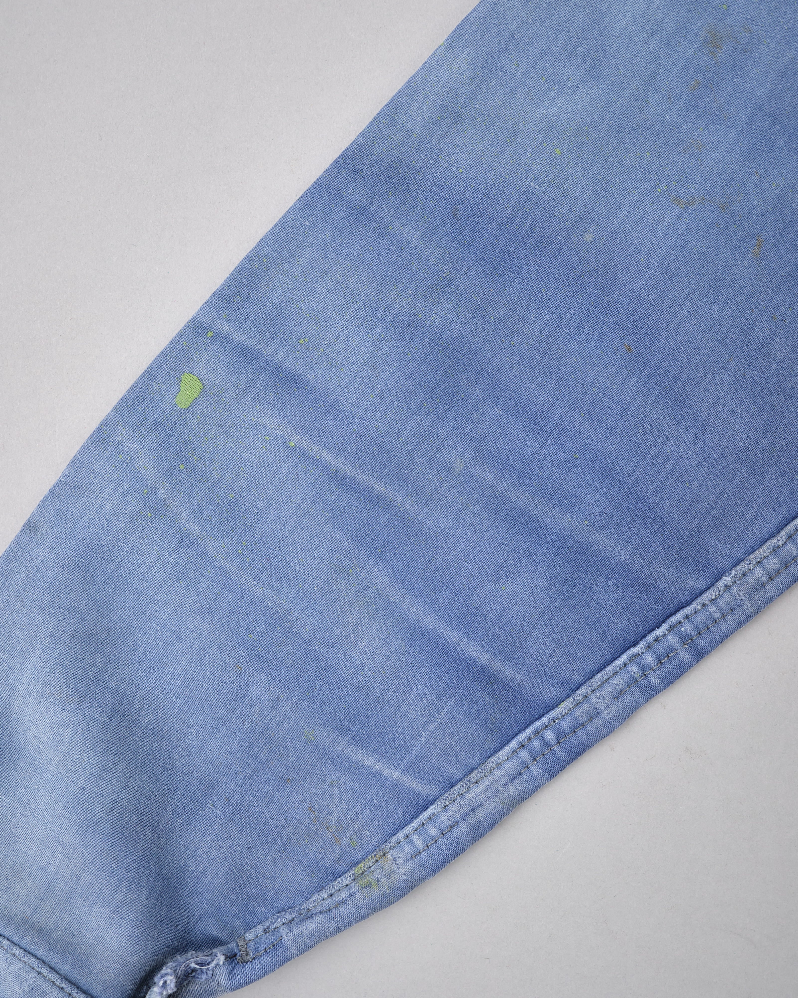 [~ 40's] Veste de travail de moleskin bleu vintage française "Adolphe Lafont"
