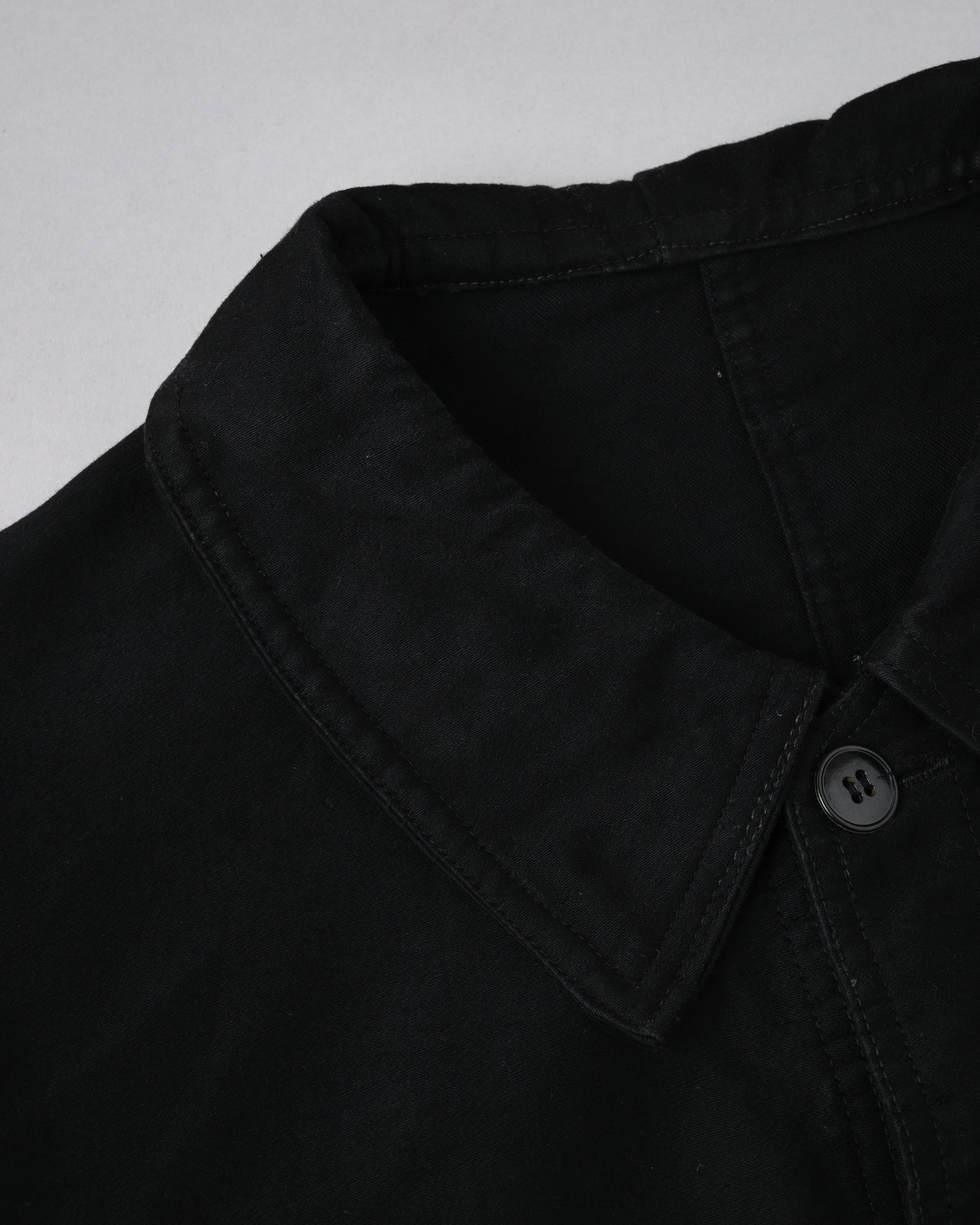 ［~40's］French Vintage Black Moleskin Work Jacket "Vulcain"