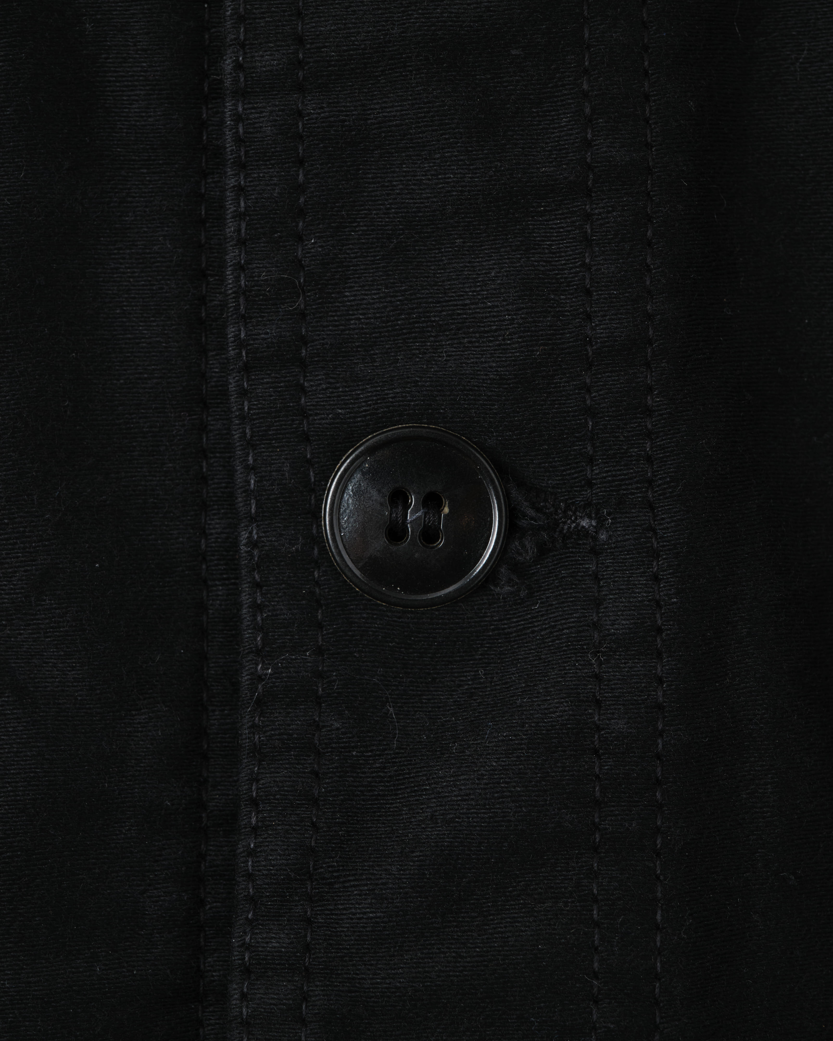[~ 40's] Jacket de travail de moleskin noirs vintage français "Vulcain"