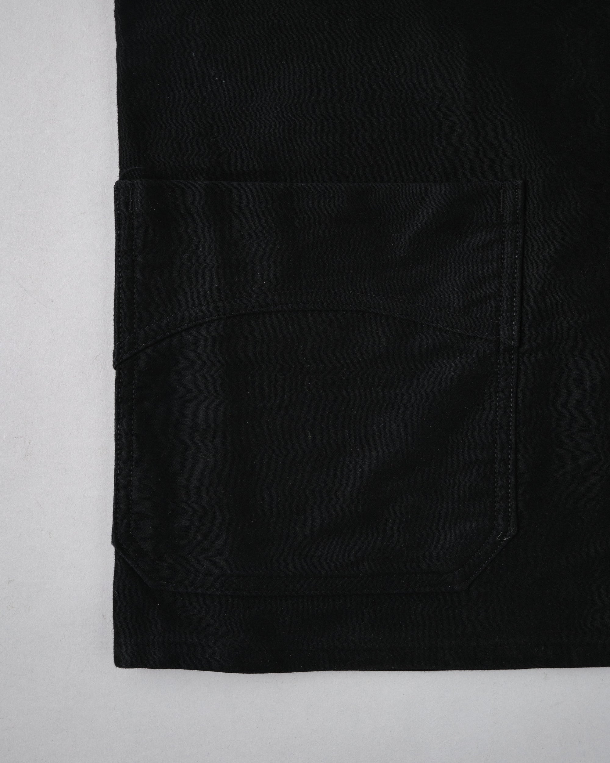 ［~40's］French Vintage Black Moleskin Work Jacket "Vulcain"