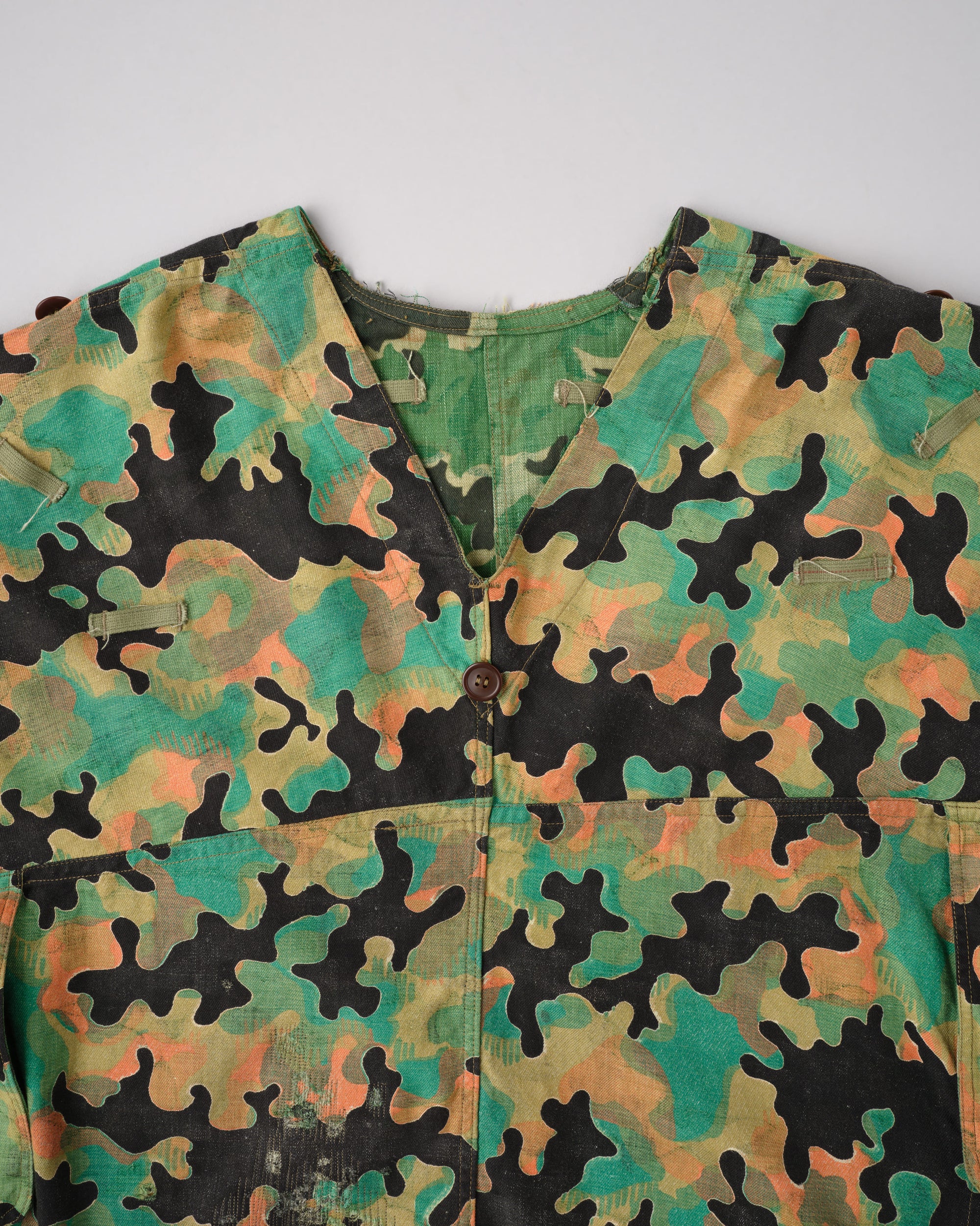 ［~50’s］Czechoslovakian Army Dubaky Camouflage Reversible Smock With Gloves "Modified"