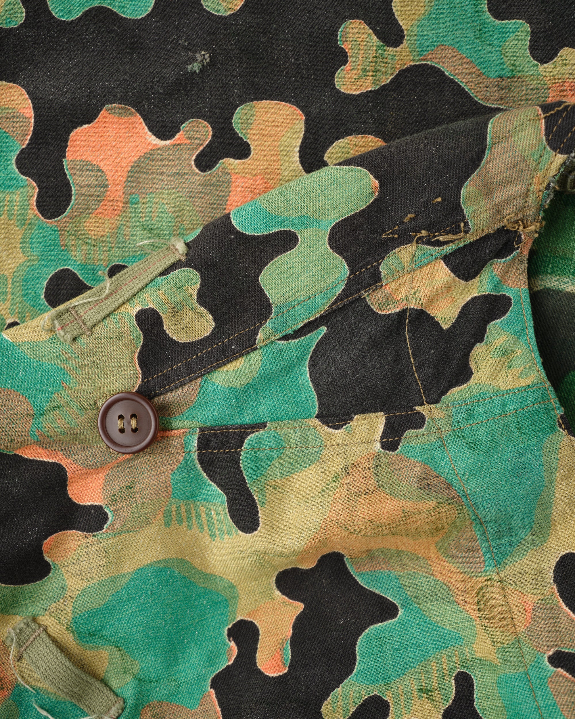 ［~50’s］Czechoslovakian Army Dubaky Camouflage Reversible Smock With Gloves "Modified"