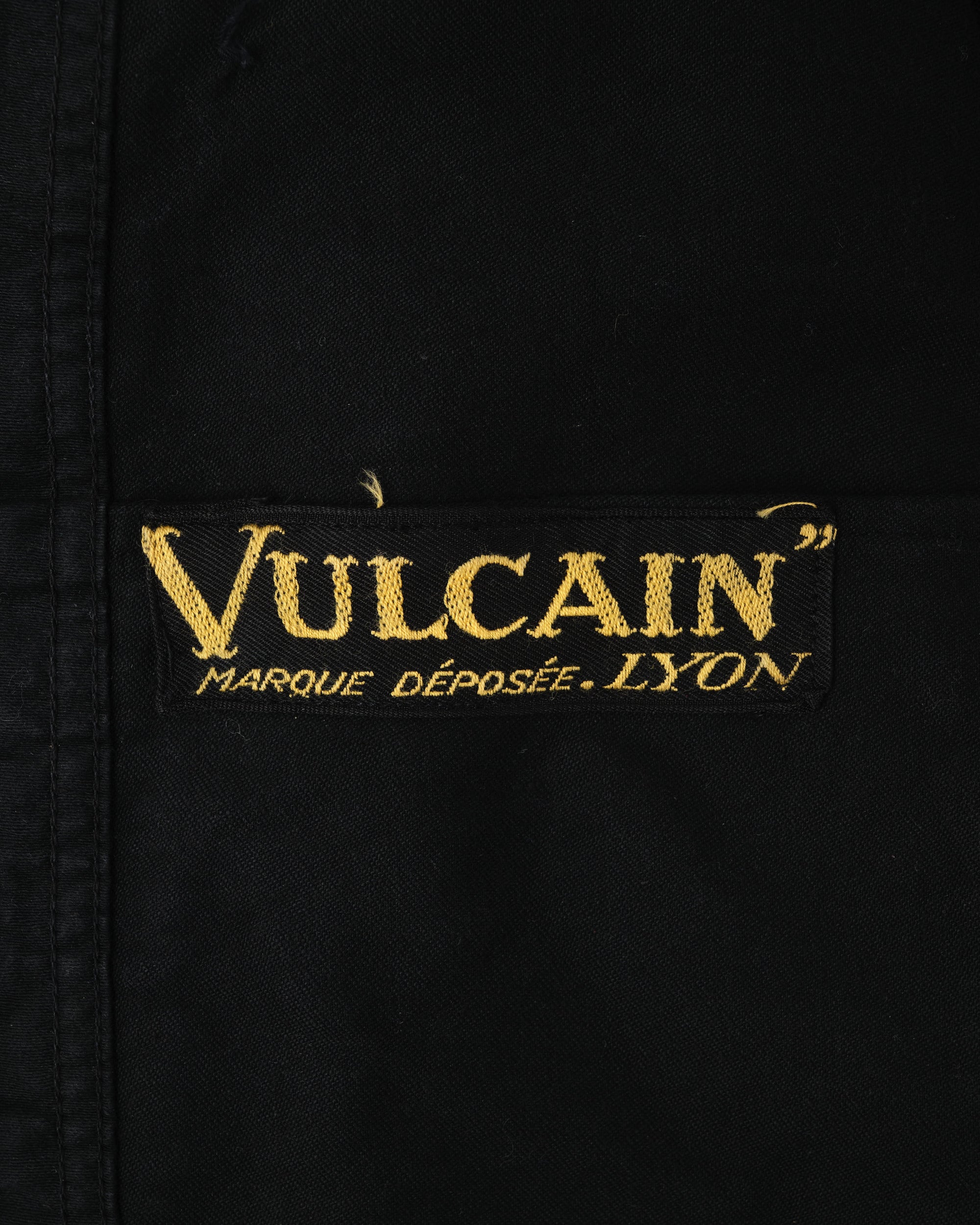 ［~40's］French Vintage Black Moleskin Work Jacket "Vulcain"