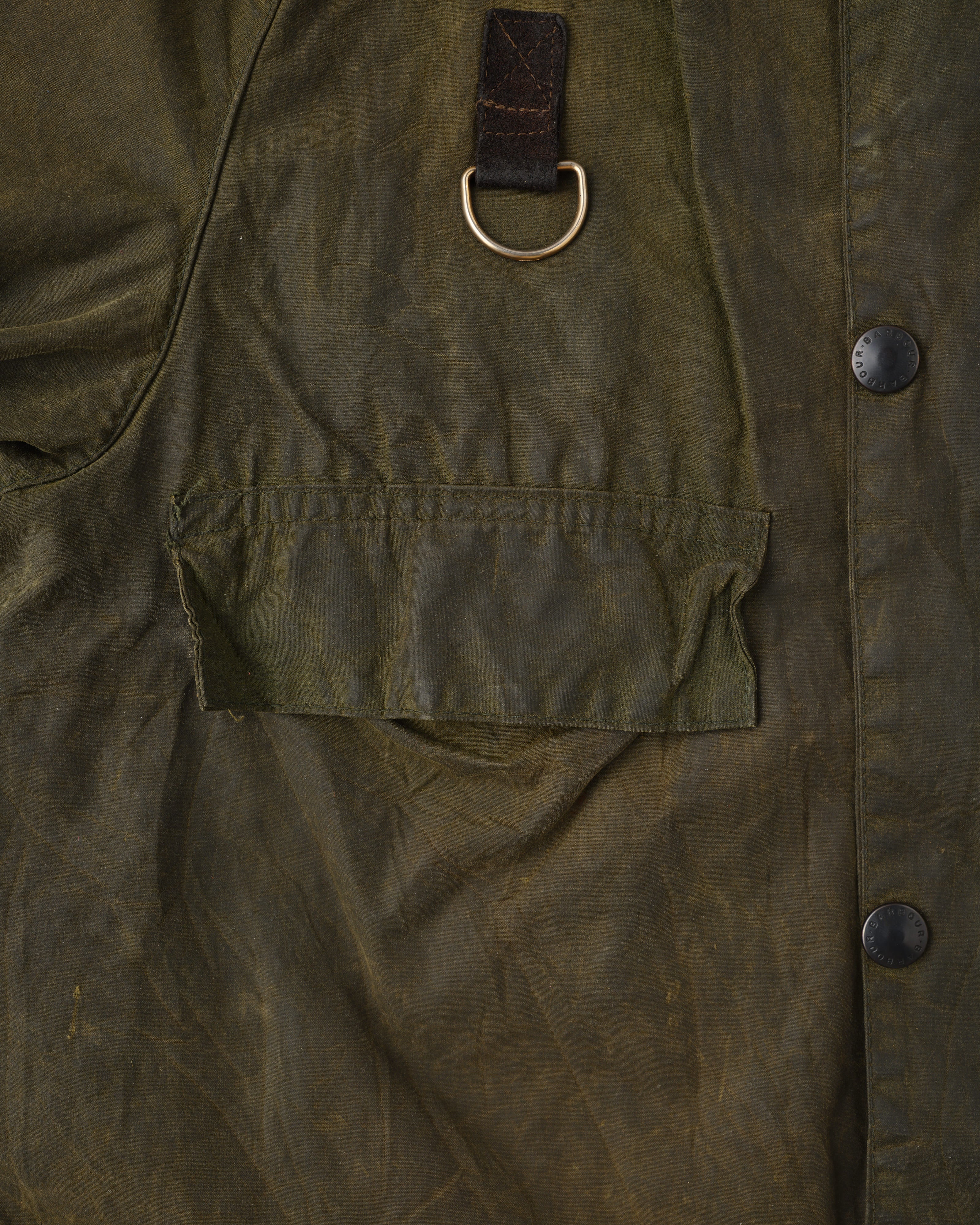 【~80's】Vintage Barbour Waxed Cotton Jacket "SPEY" 2 Crest Size.MEDIUM