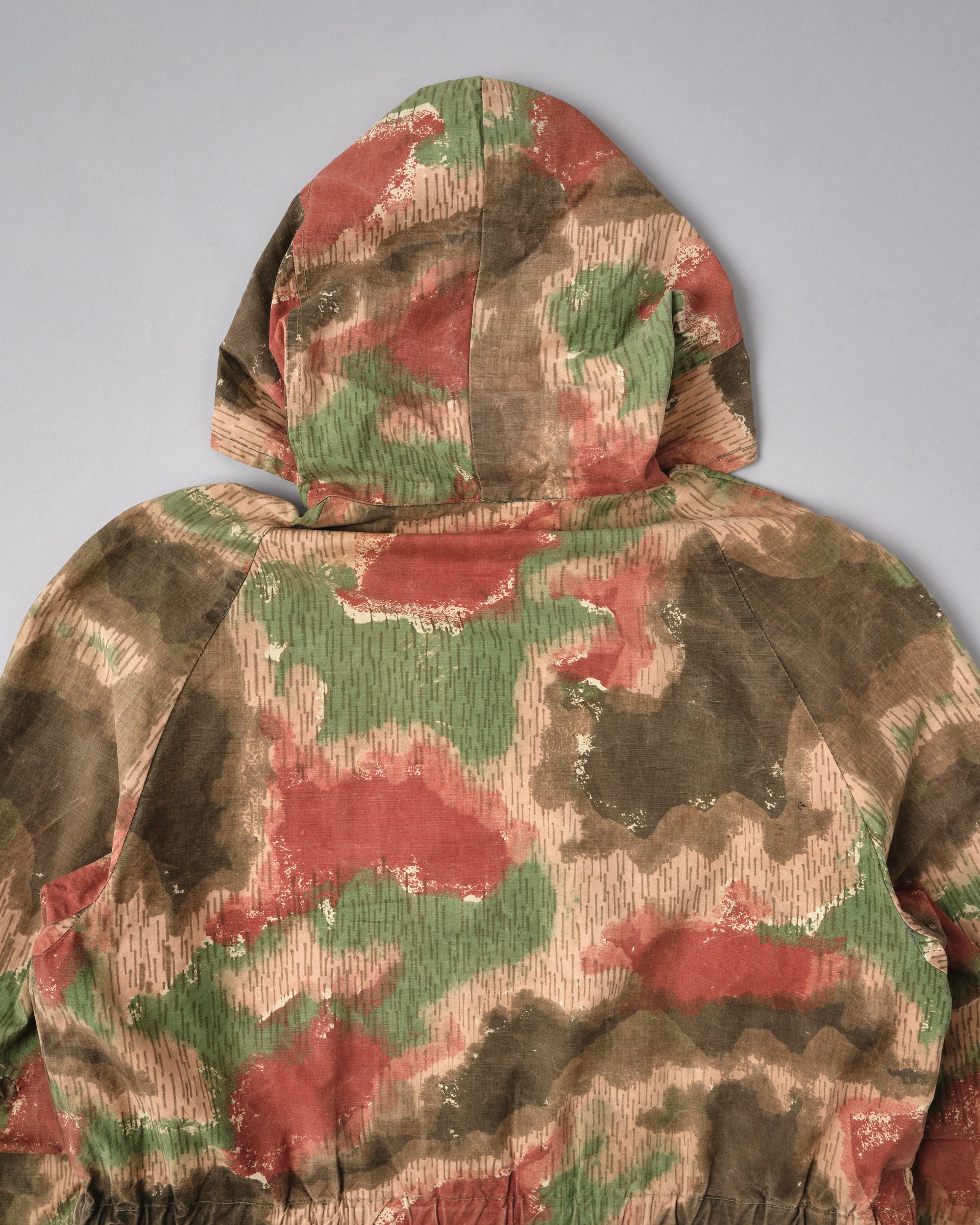 ［~60's］Czechoslovakian Army Sumpfmuster Pattern Camouflage Raglan Sleeve Zip Up Hooded Jacket "Localmade"