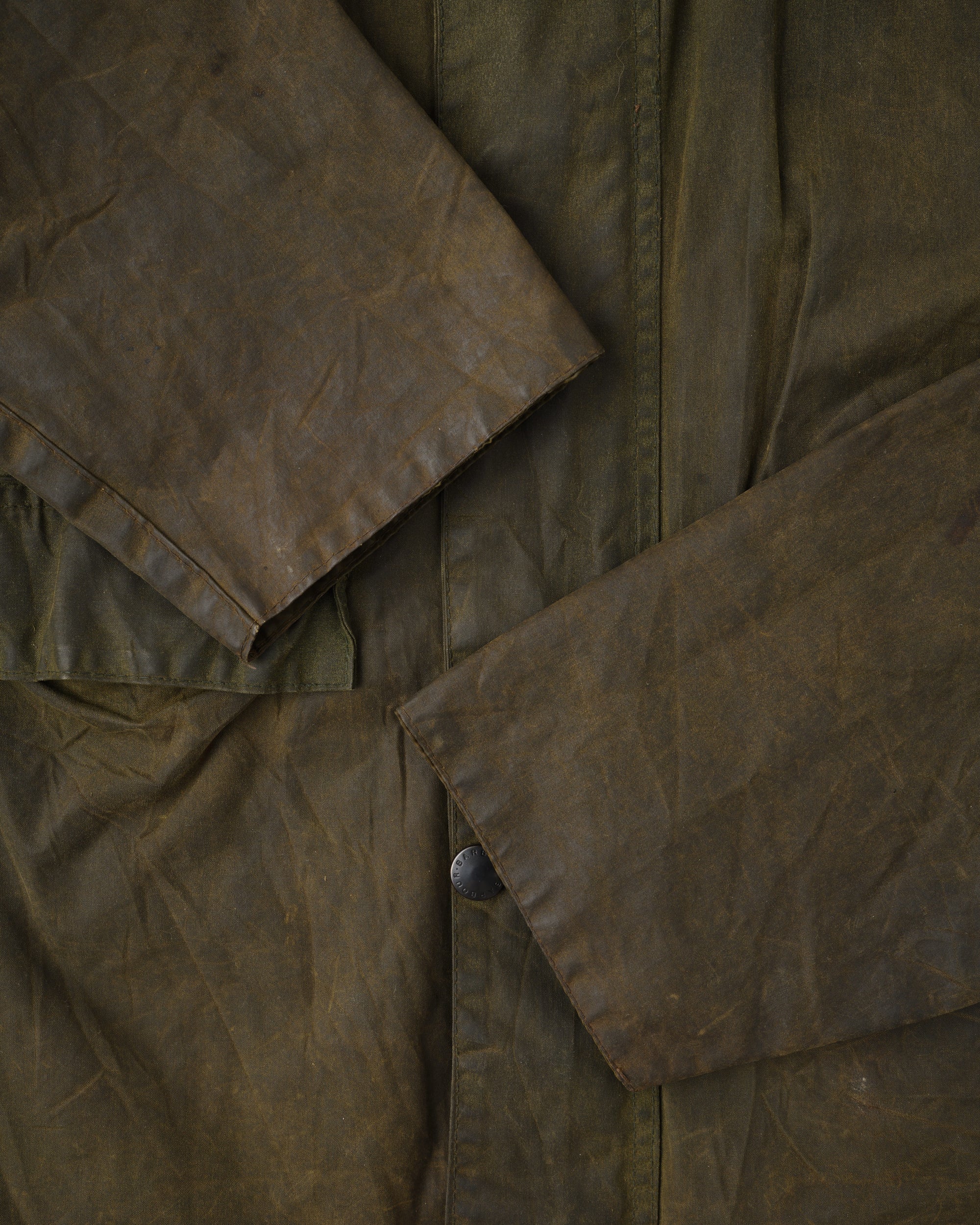 ［~80's］Vintage Barbour Waxed Cotton Jacket "SPEY" 2 Crest Size.MEDIUM