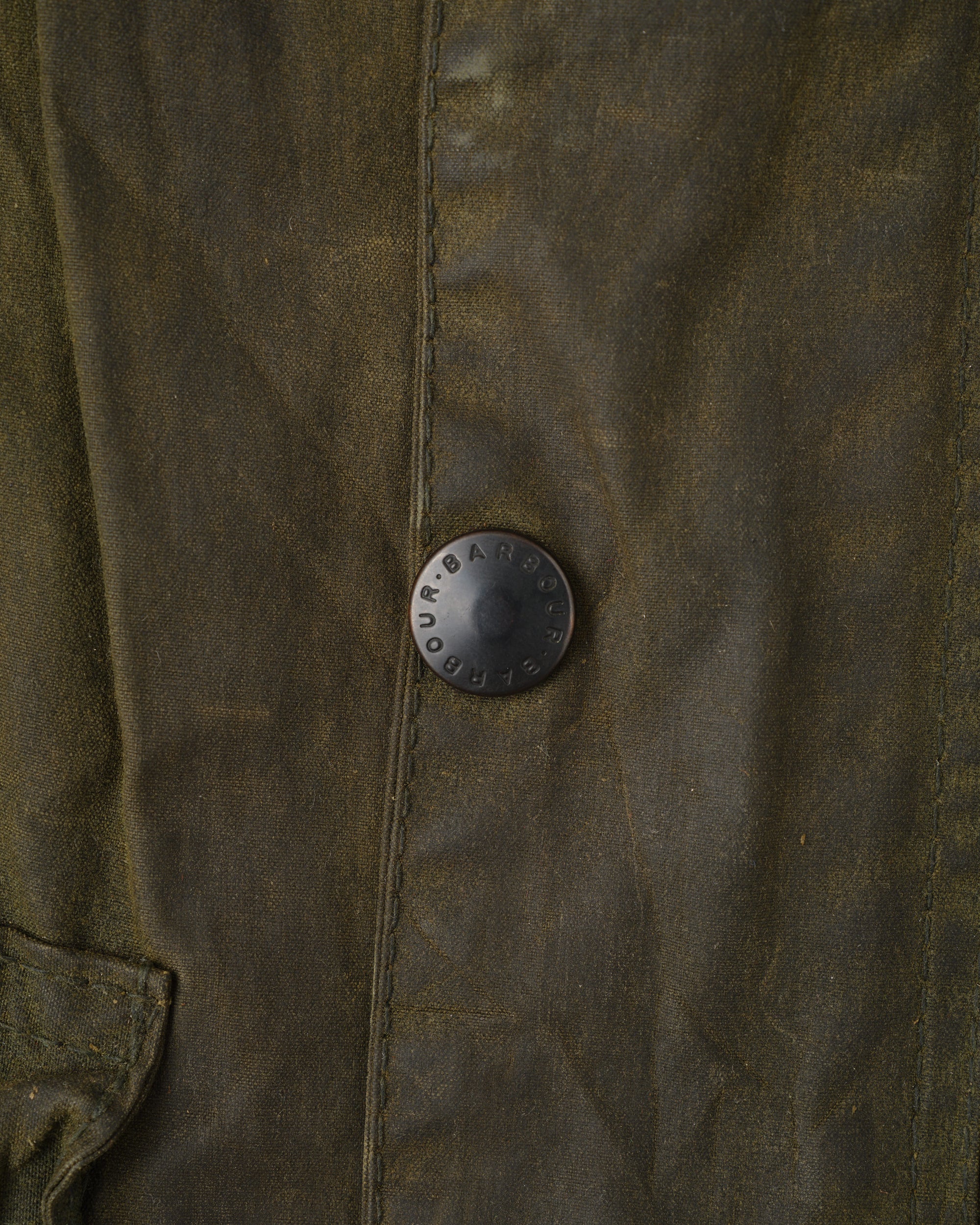 ［~80's］Vintage Barbour Waxed Cotton Jacket "SPEY" 2 Crest Size.MEDIUM