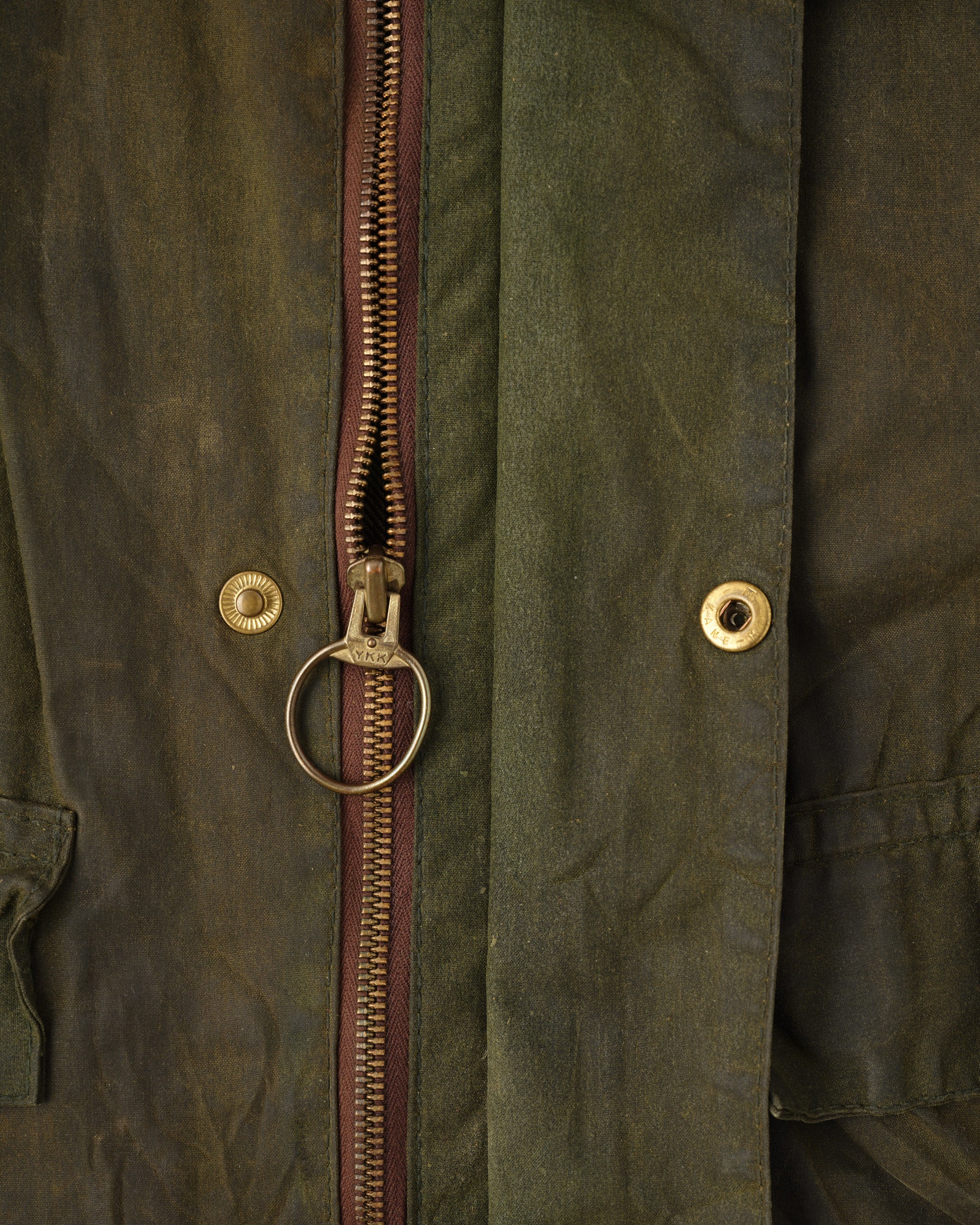 ［~80's］Vintage Barbour Waxed Cotton Jacket "SPEY" 2 Crest Size.MEDIUM