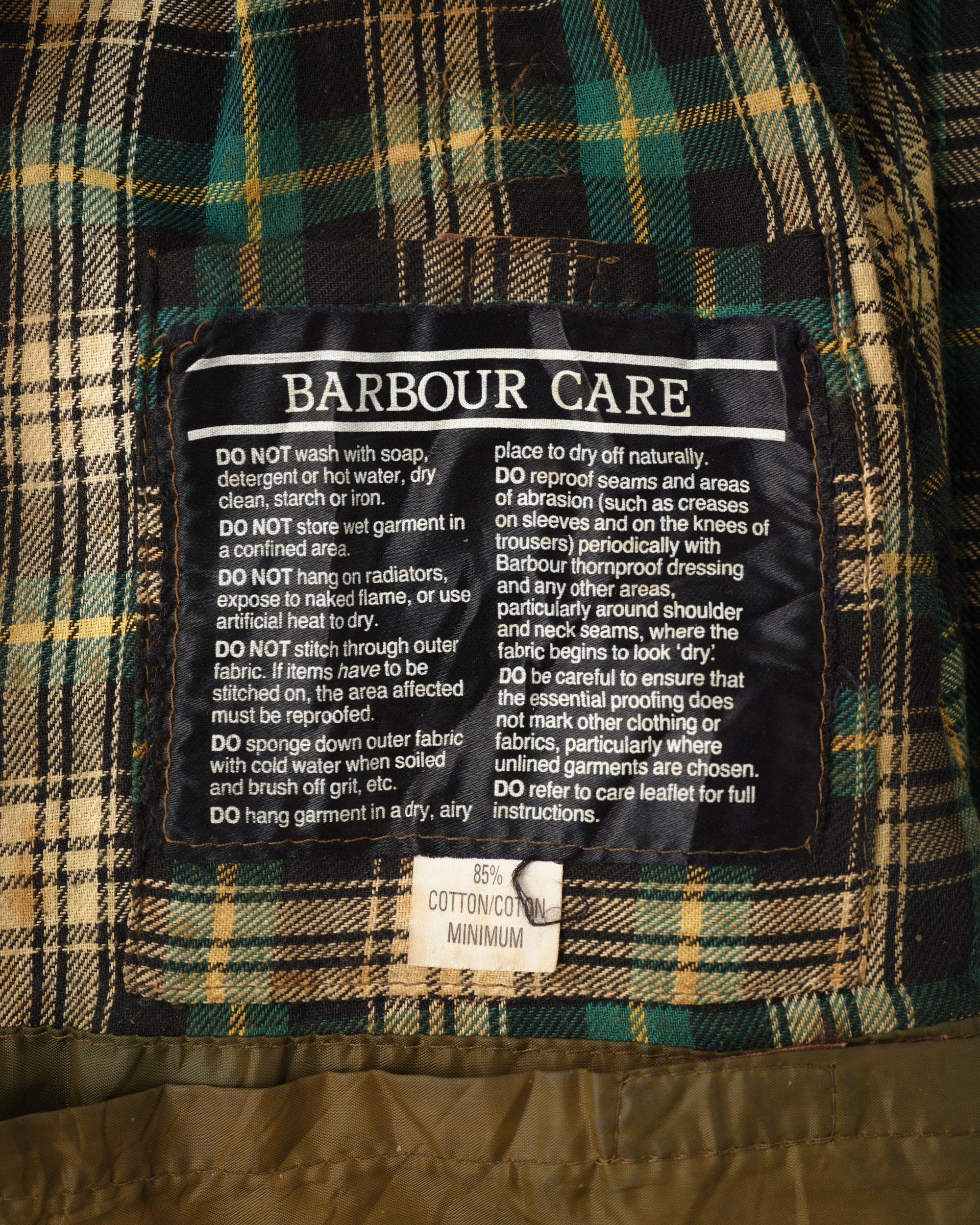 ［~80's］Vintage Barbour Waxed Cotton Jacket "SPEY" 2 Crest Size.MEDIUM