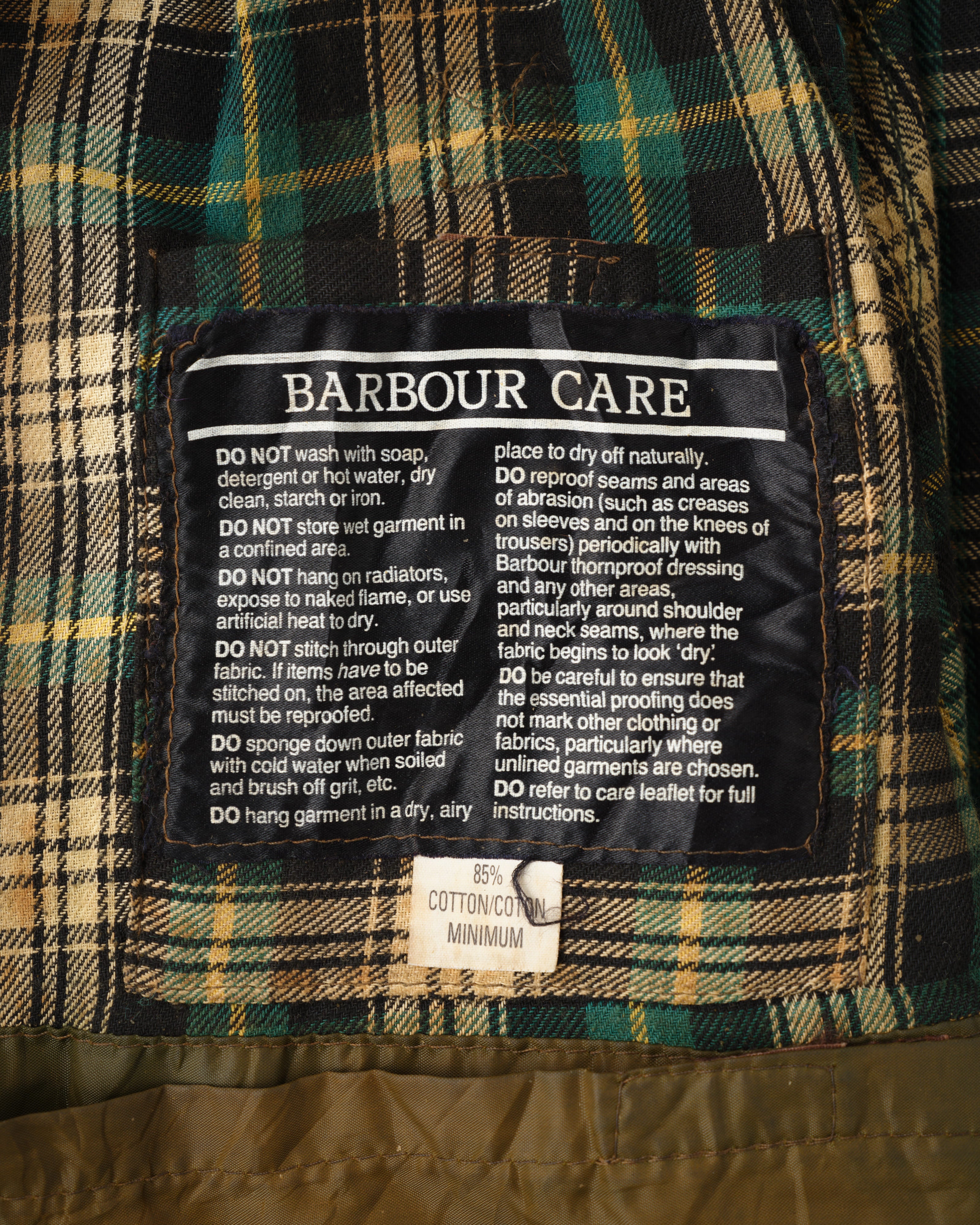 【~80's】Vintage Barbour Waxed Cotton Jacket "SPEY" 2 Crest Size.MEDIUM