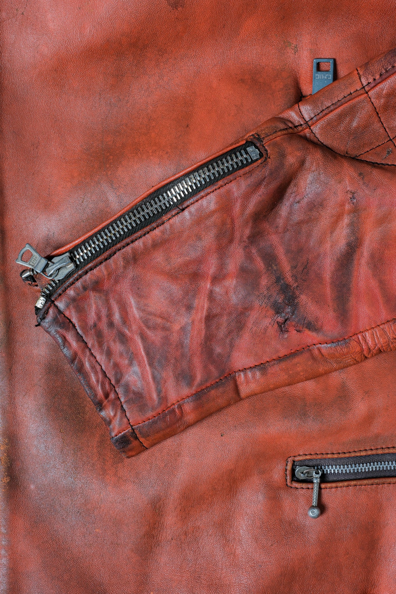 ［~60's］French Vintage Leather Riders Jacket "Jacques Icek"