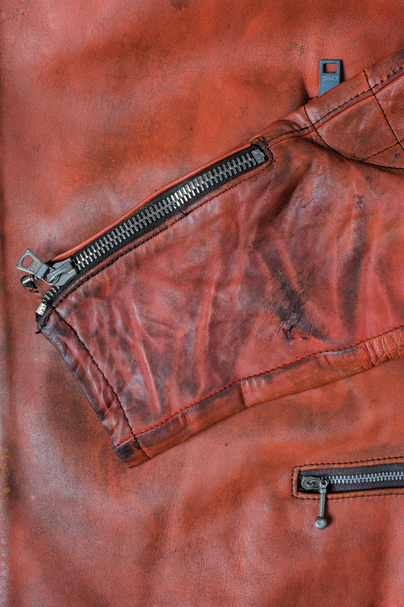 【~60's】French Vintage Leather Riders Jacket "Jacques Icek"