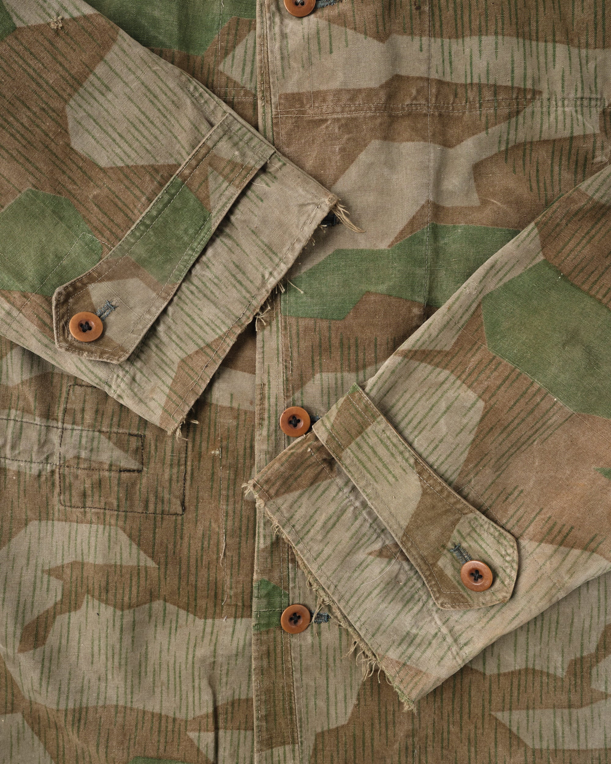 ［~40's］WWII German Army Splinter Camouflage Hooded Jacket "Localmade" "Wehrmacht"