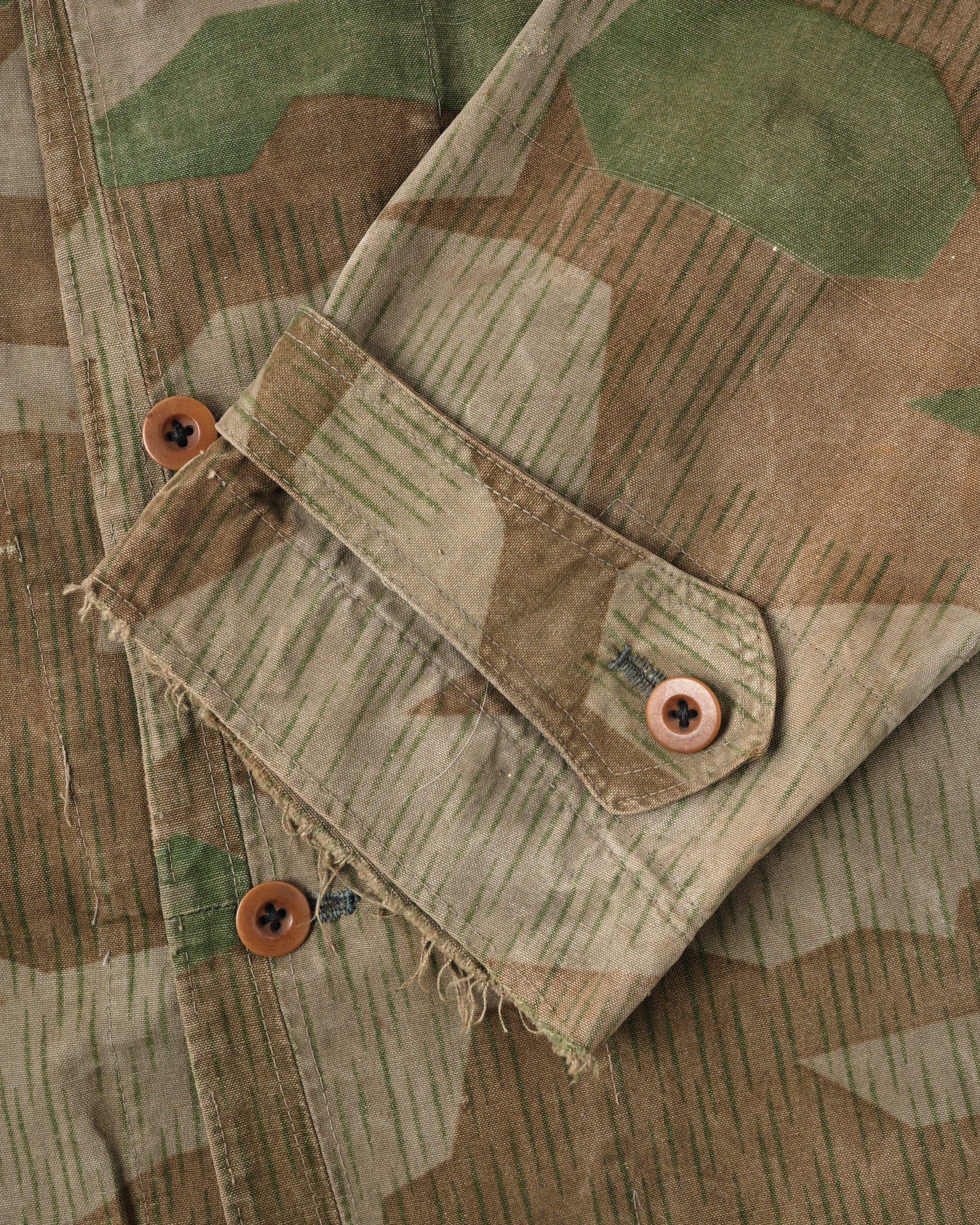 ［~40's］WWII German Army Splinter Camouflage Hooded Jacket "Localmade" "Wehrmacht"