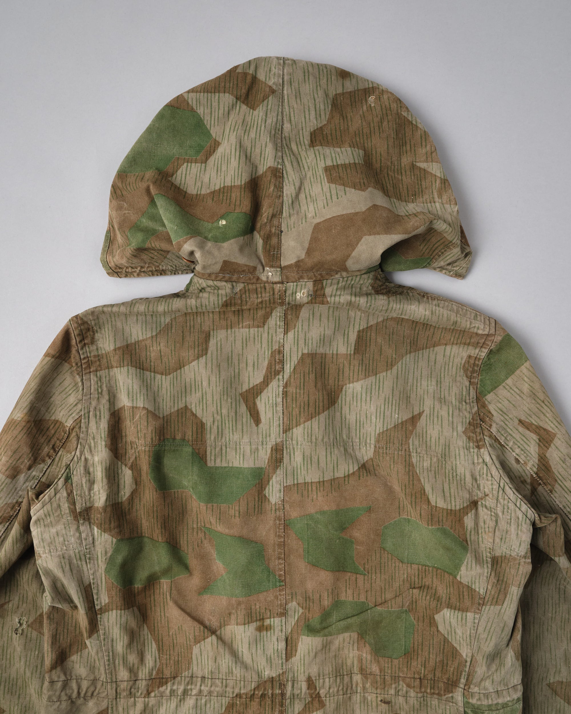 ［~40's］WWII German Army Splinter Camouflage Hooded Jacket "Localmade" "Wehrmacht"