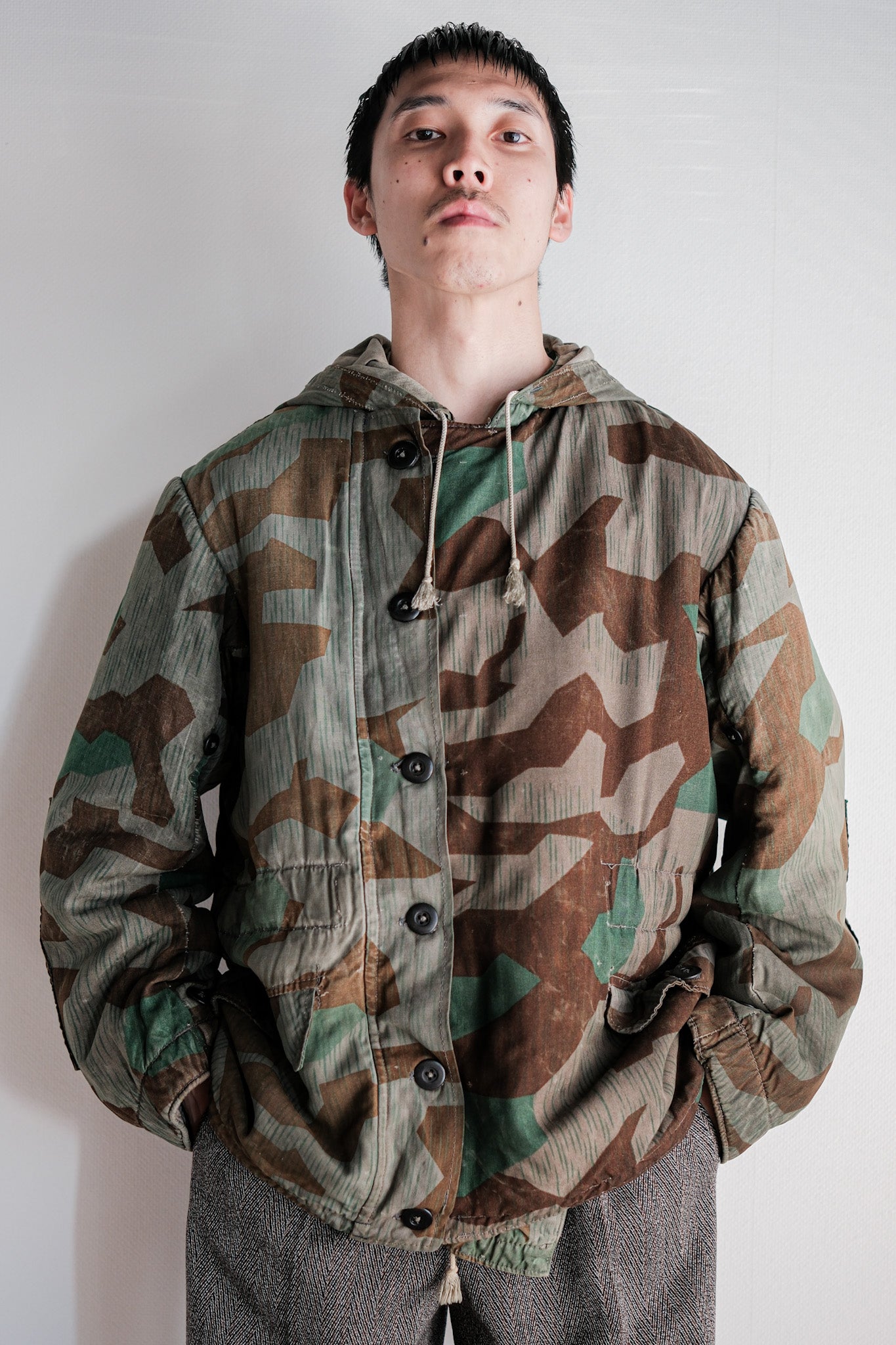 ［~40's］WWⅡ German Army Splinter Camouflage 43 Pattern Winter Parka