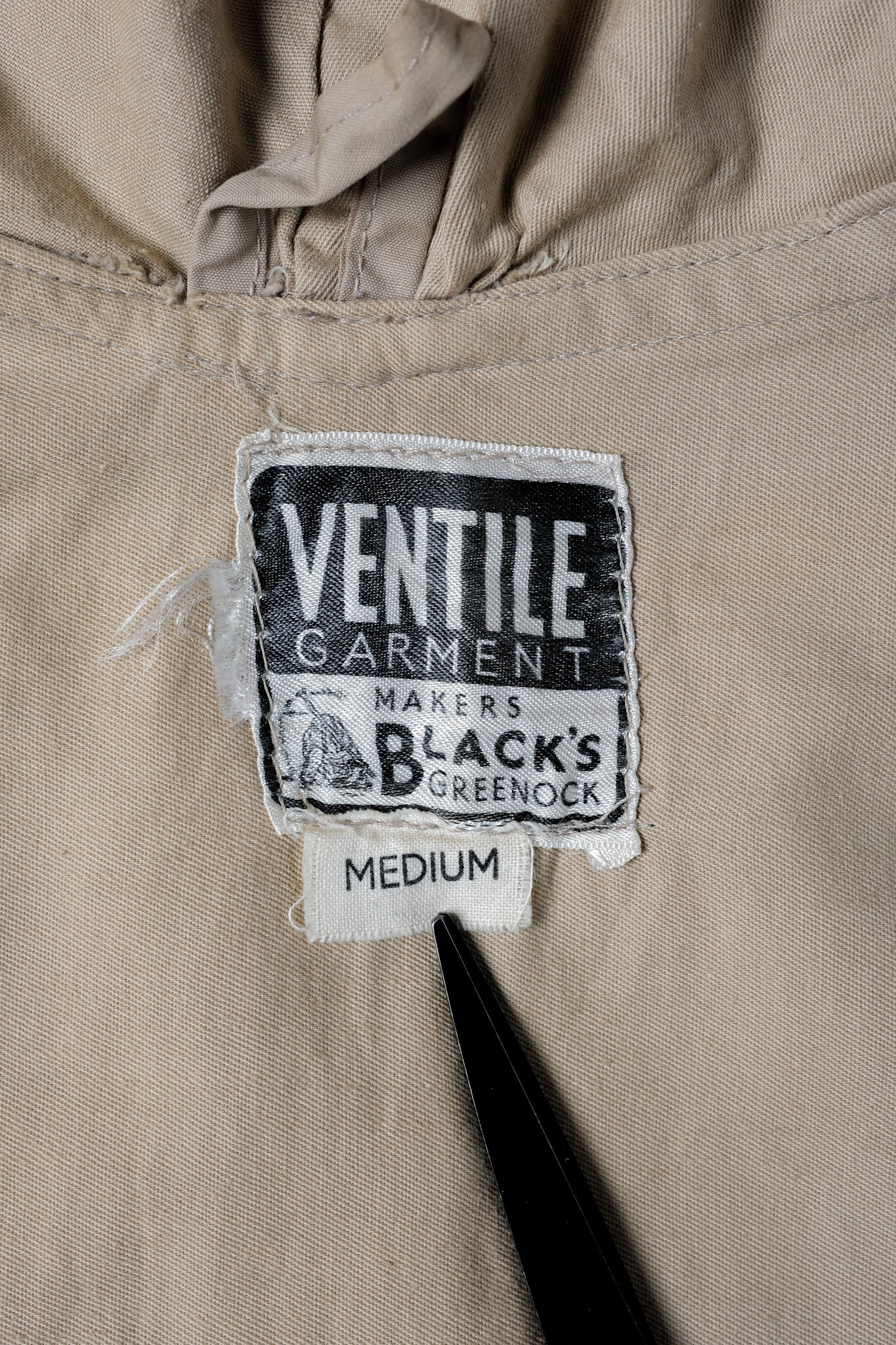 【~60's】British Vintage Ventile Smock Size.MEDIUM "Blacks Of Greenock"