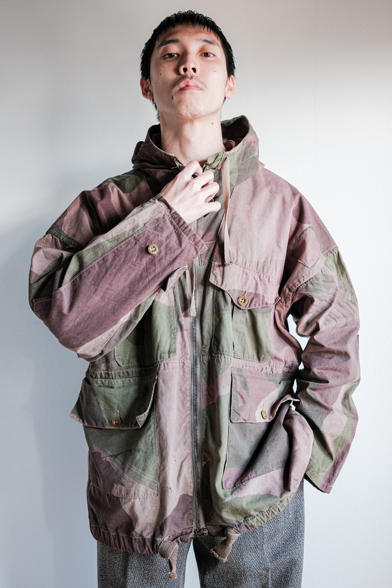 ［~40's］WWⅡ British Army Camouflage Windproof Smock Size.3 "SAS" "Modified"