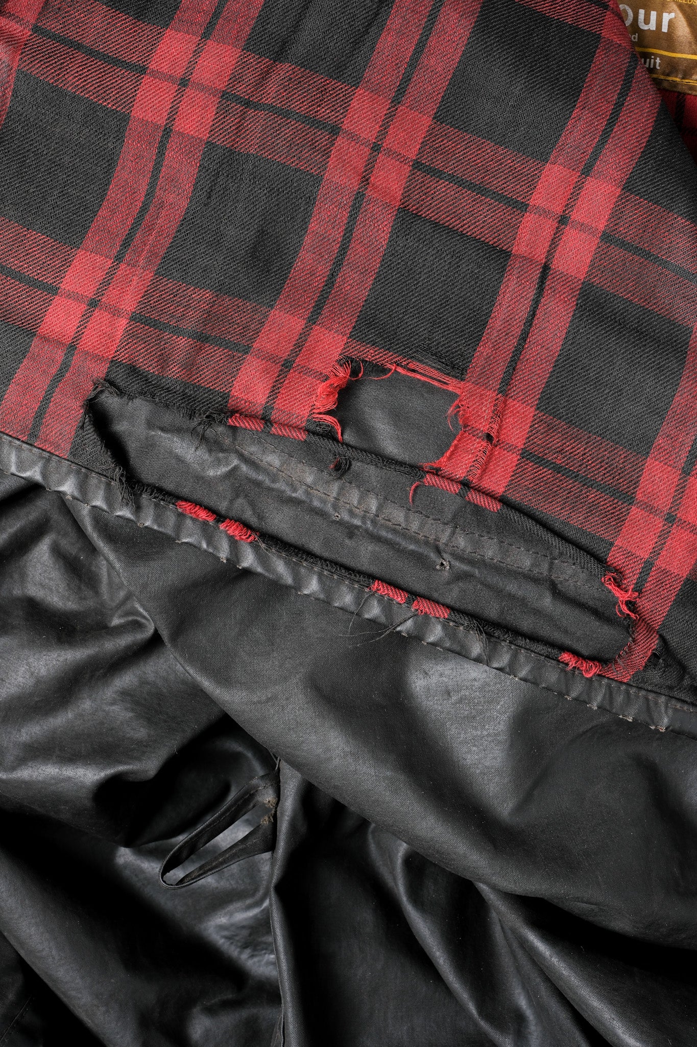 ［~70's］Vintage Barbour Waxed Cotton Jacket 1 Crest "International Suit" "Gold Label" "Unusual Lining"