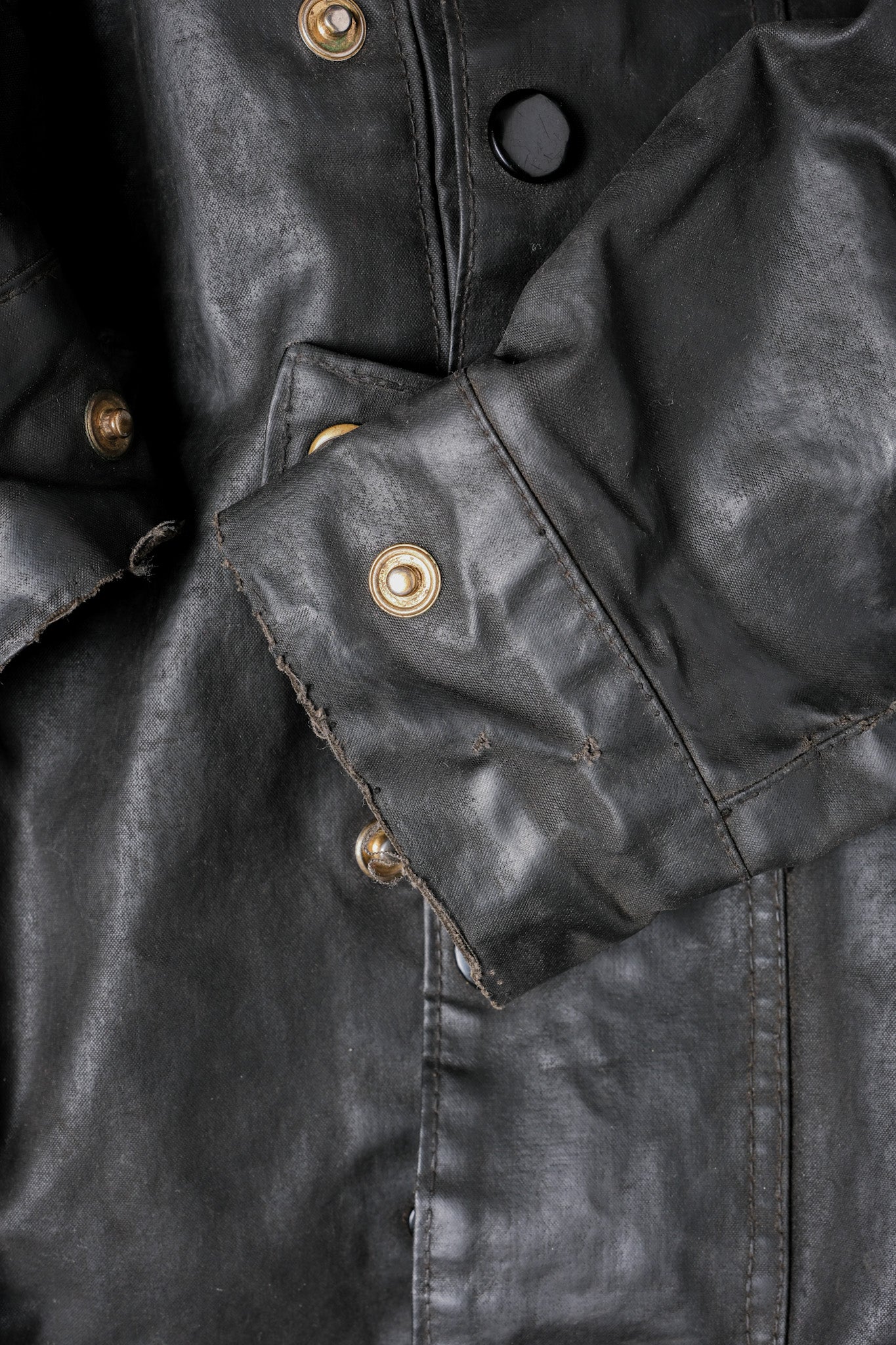 ［~70's］Vintage Barbour Waxed Cotton Jacket 1 Crest "International Suit" "Gold Label" "Unusual Lining"